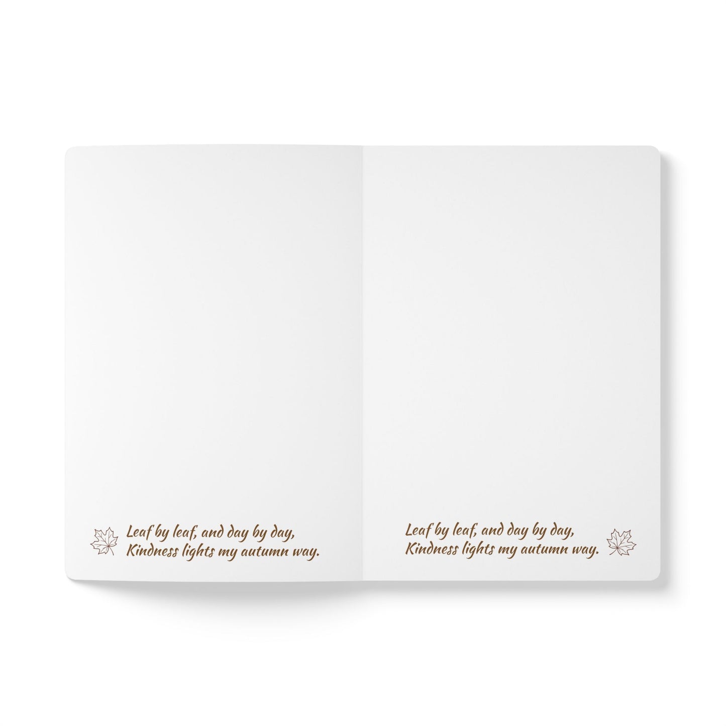 Autumn Gratitude Journal, Softcover Journal for Reflection, Mindfulness Journal, Thoughtful Gift for Thanksgiving, 100 & 200 Page Options