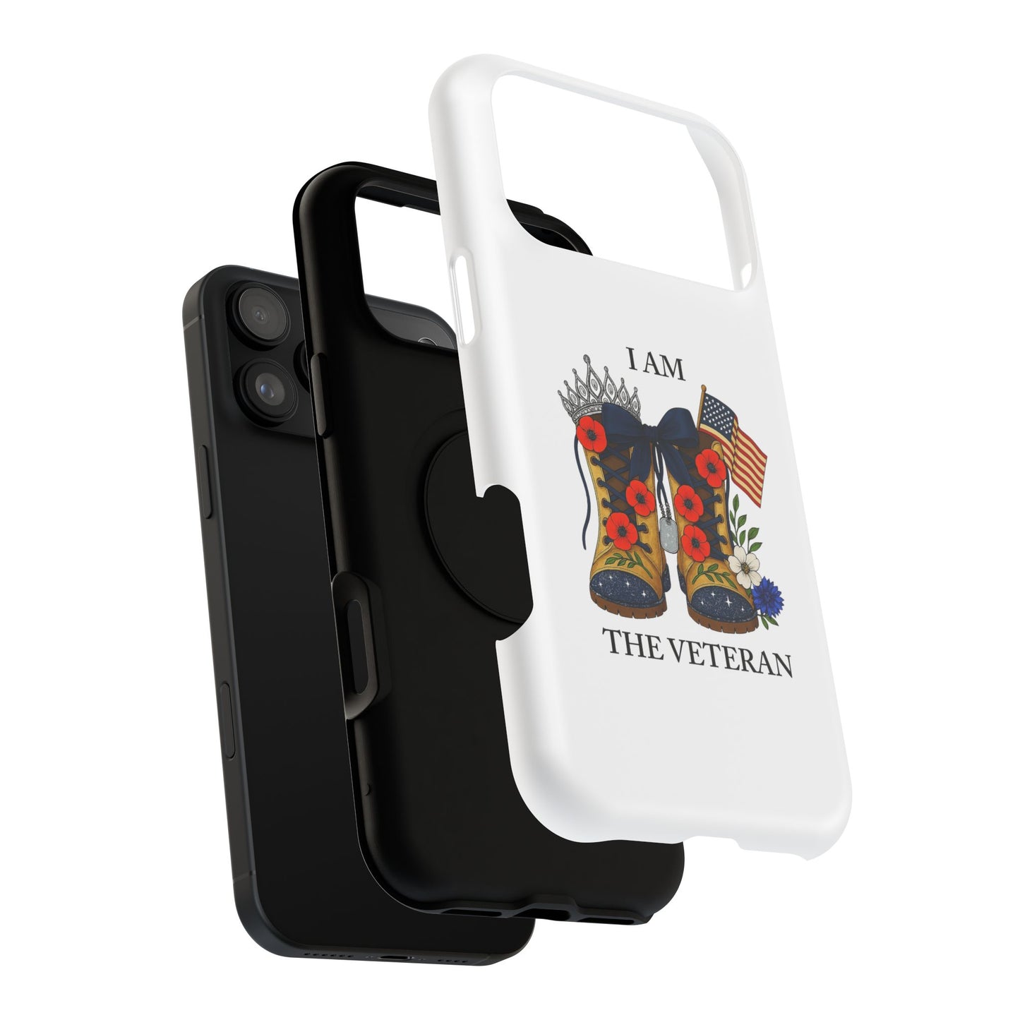 Woman Veteran Patriotic Phone Case Tribute Gift for Military Women who served