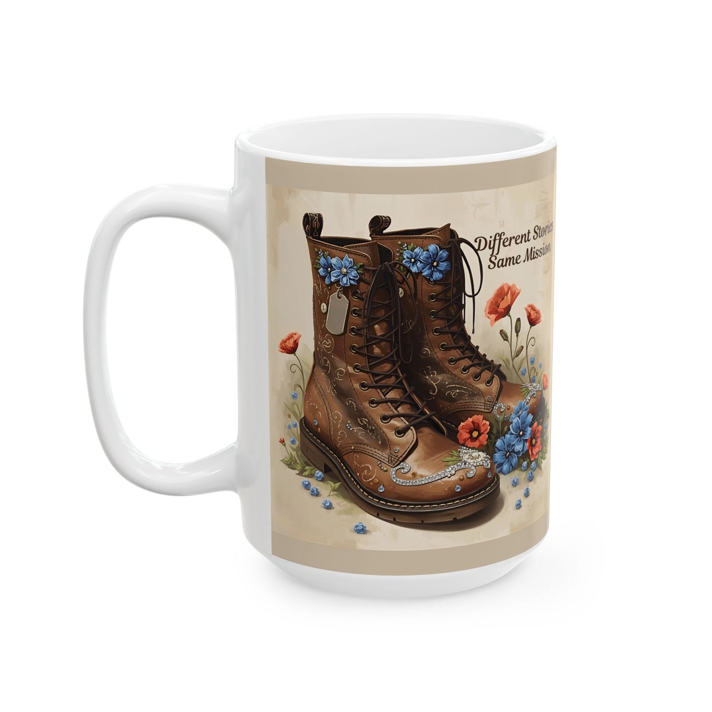 Woman Veterans Honor Ceramic Mug, Veterans Day Gift, Military Tribute Coffee Cup, Support Her Service Tea Mug, Patriotic Soldier Gift