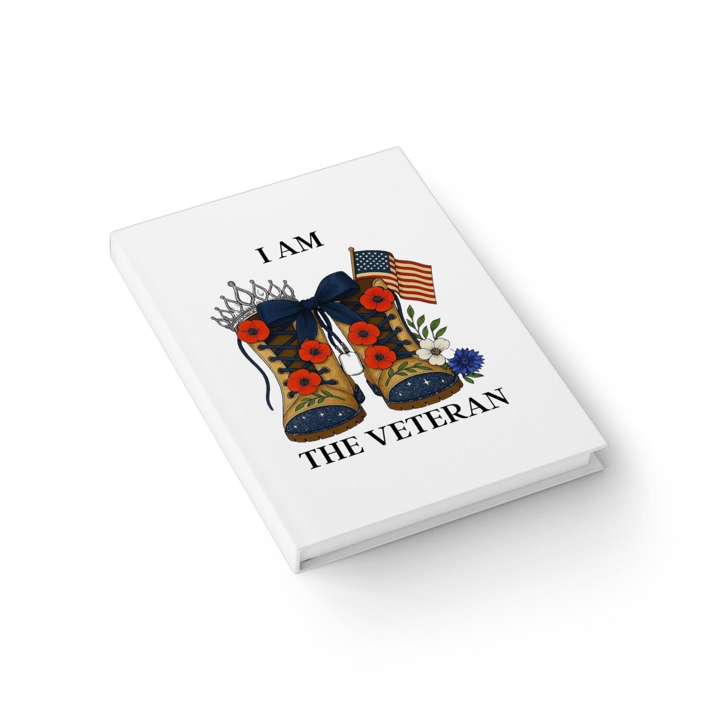 Women veterans journal notebook gift for female veteran for self or celebration event I am the Veteran collection