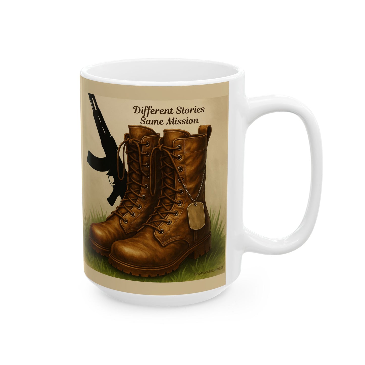 Military-Inspired Mug, Veteran Gift, War Heritage Coffee Cup, Soldier Tribute Drinkware, Customizable Ceramic Mug, 11oz 15oz