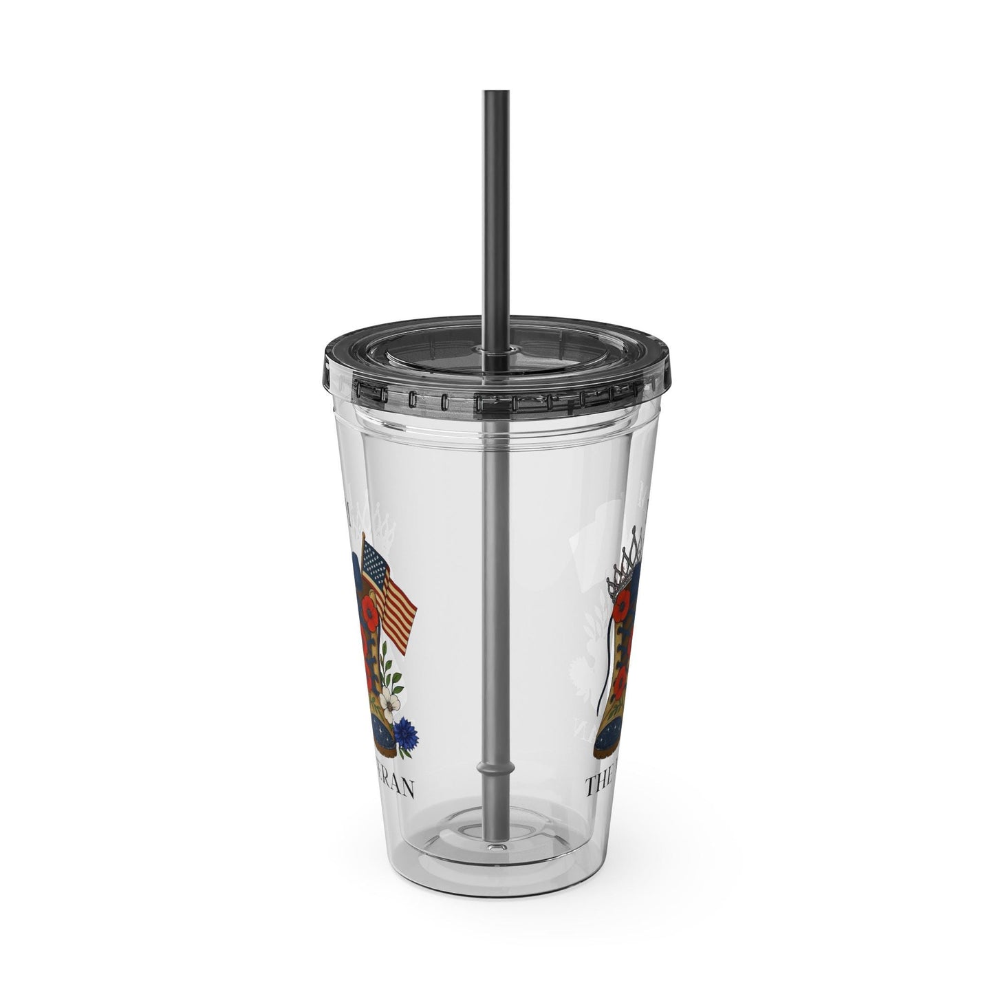 I Am the Veteran Tumble, Patriotic Travel Cup with Straw, Military Pride Gift, Veteran Drinkware, Perfect gift for co-workers