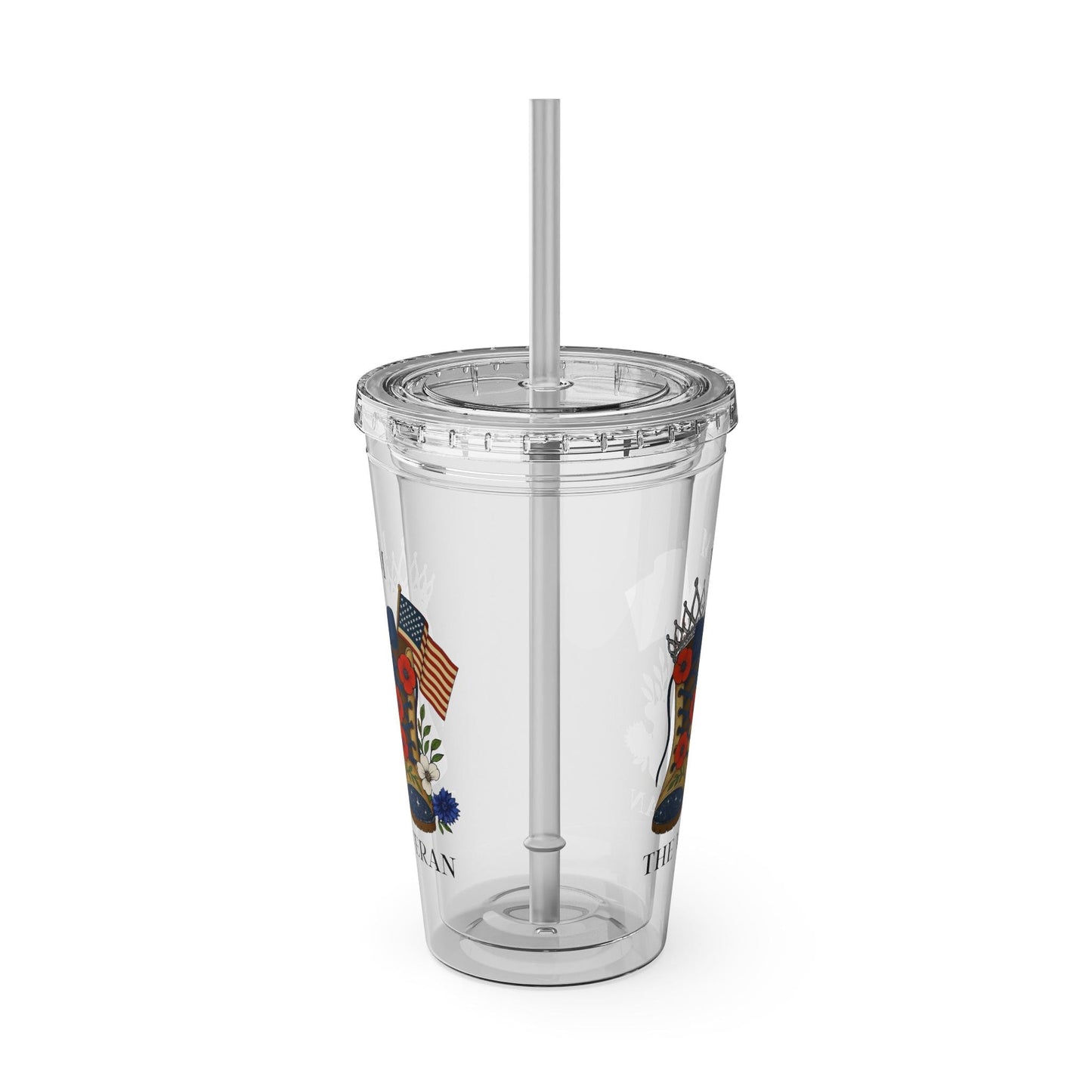 I Am the Veteran Tumble, Patriotic Travel Cup with Straw, Military Pride Gift, Veteran Drinkware, Perfect gift for co-workers