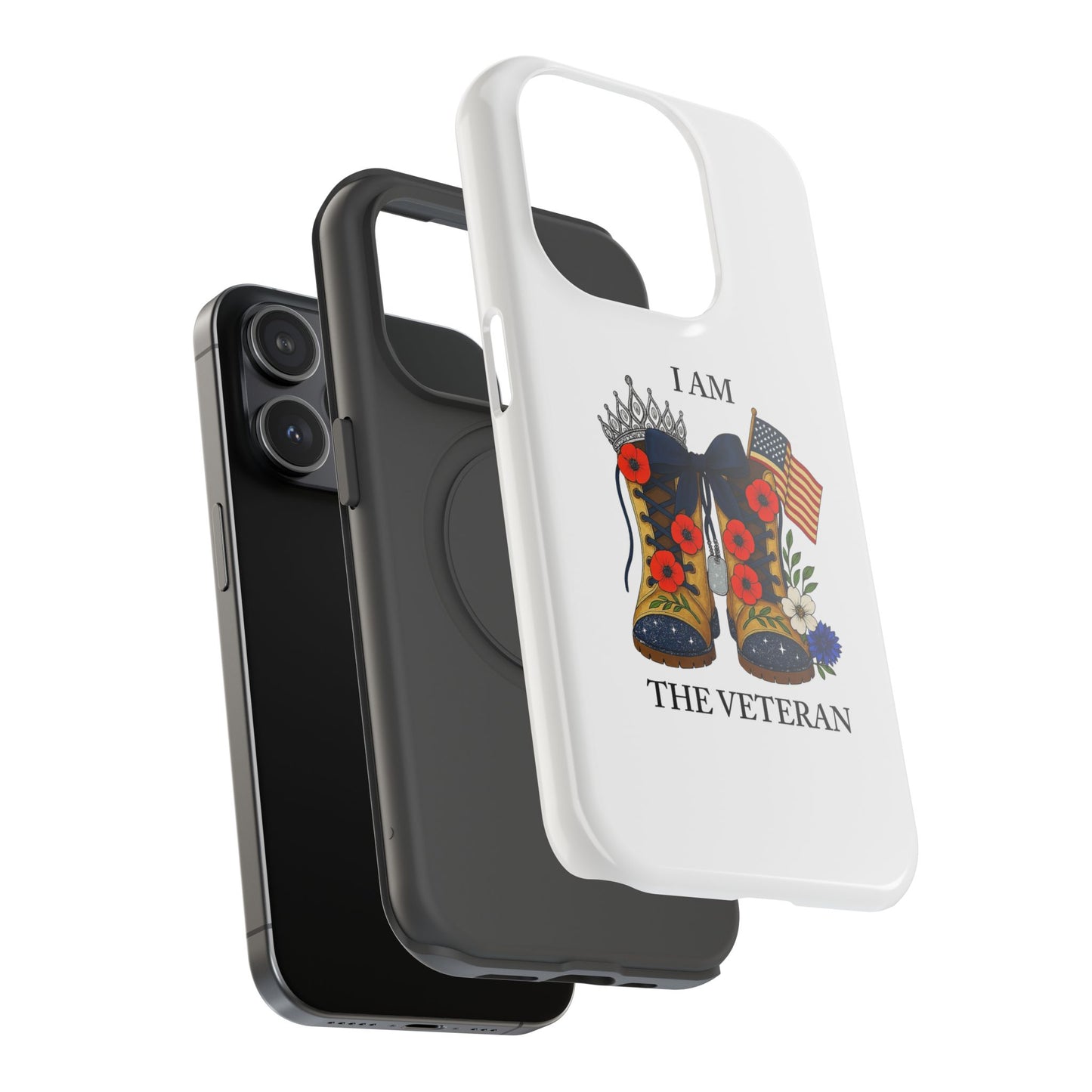 Woman Veteran Patriotic Phone Case Tribute Gift for Military Women who served