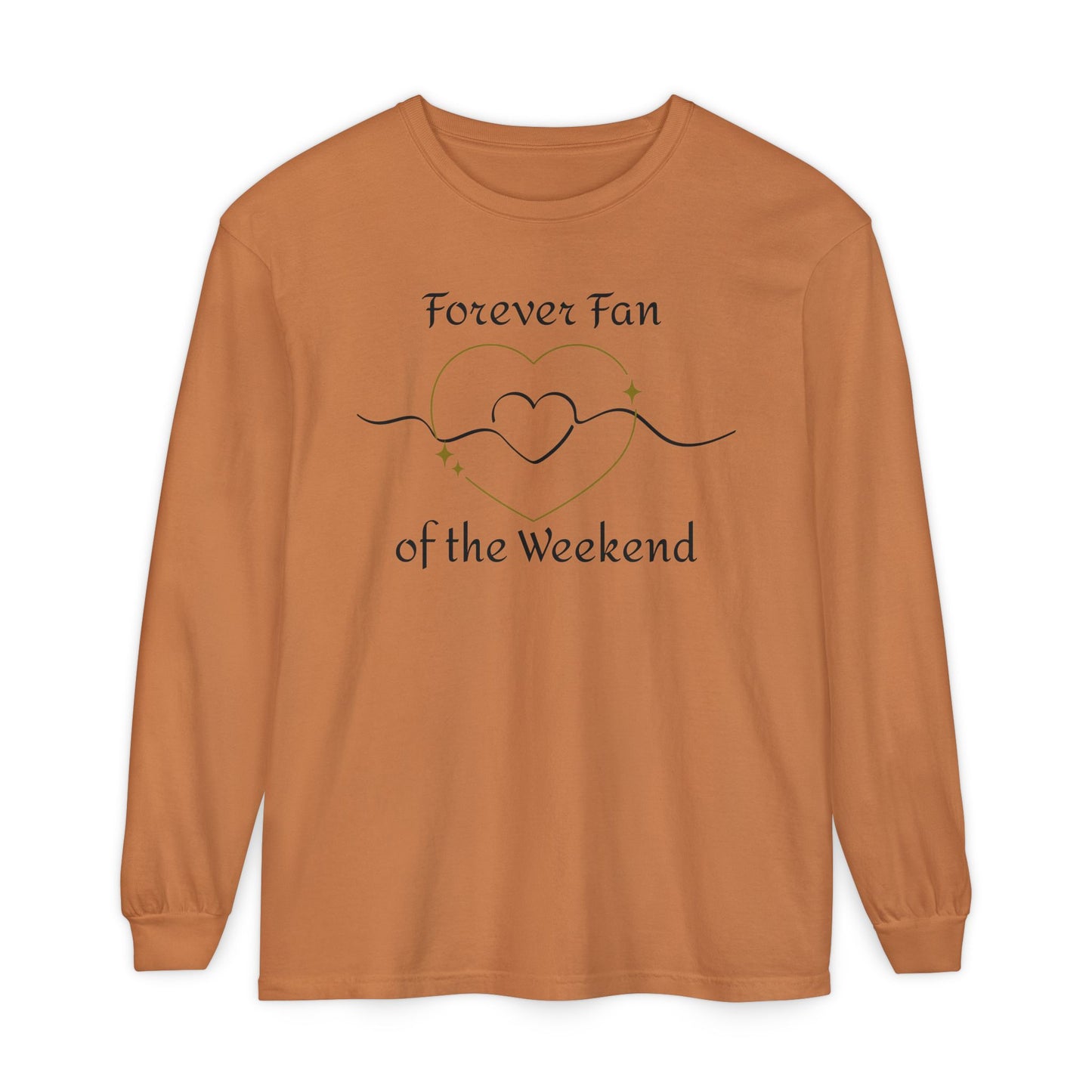 Weekend Lover Long Sleeve T-Shirt, Relaxed Fit Comfort Colors Tee, Unisex Gift, Cozy Wearable Art, Gender-Neutral Top, Fan of Weekends Shirt
