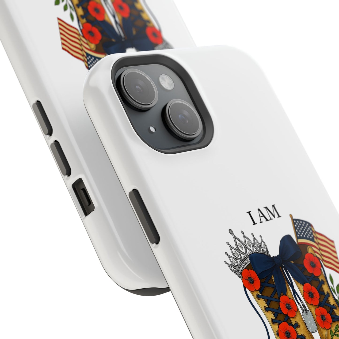 Woman Veteran Patriotic Phone Case Tribute Gift for Military Women who served