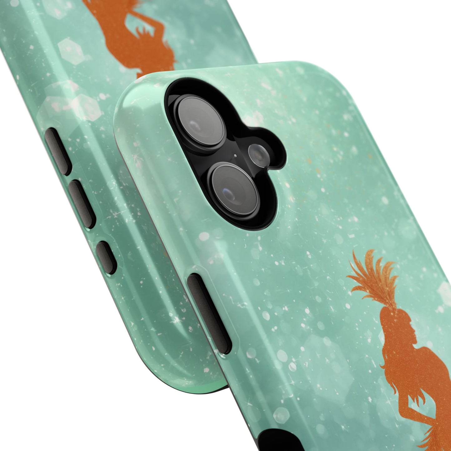 Phone Case, Sparkling Showgirl Silhouette Impact-Resistant Case, Fashion Lovers Gift, Birthday Holiday Glamorous Accessories, Cute Phone