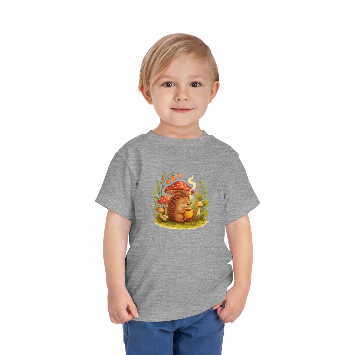 Hedgehog Soft Toddler Tee Woodland Animal Must Have Gift for Boys and Girls