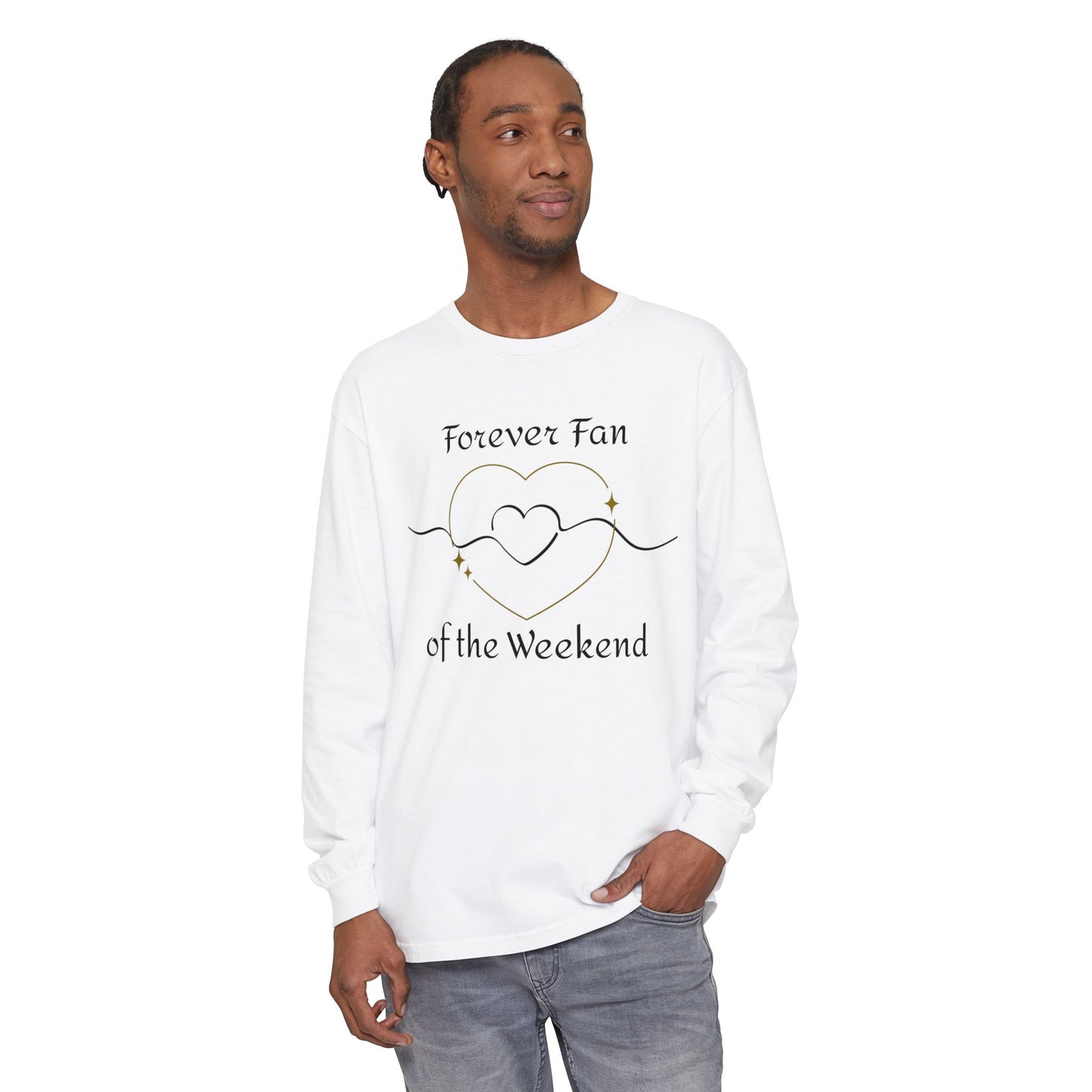 Weekend Lover Long Sleeve T-Shirt, Relaxed Fit Comfort Colors Tee, Unisex Gift, Cozy Wearable Art, Gender-Neutral Top, Fan of Weekends Shirt