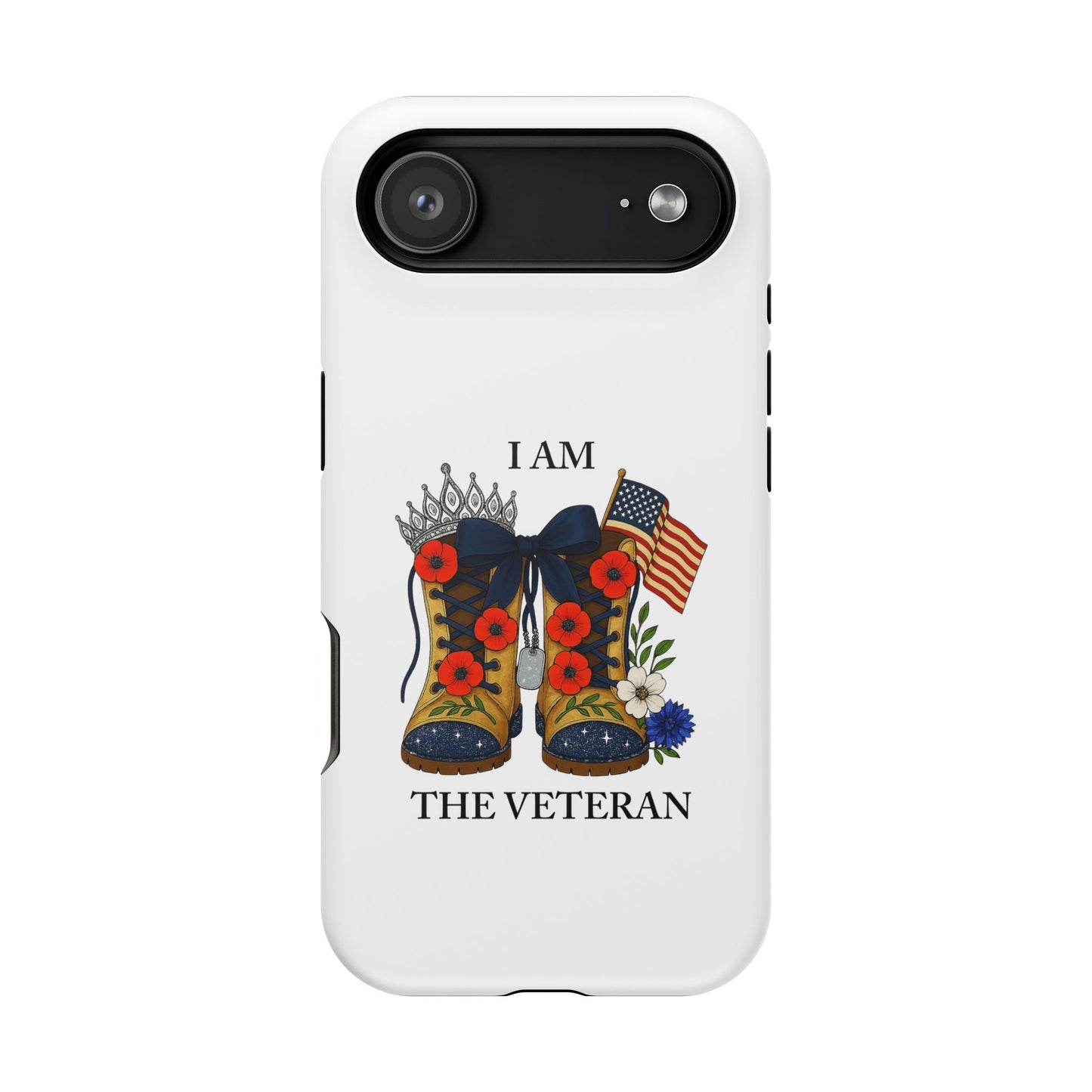 Woman Veteran Patriotic Phone Case Tribute Gift for Military Women who served