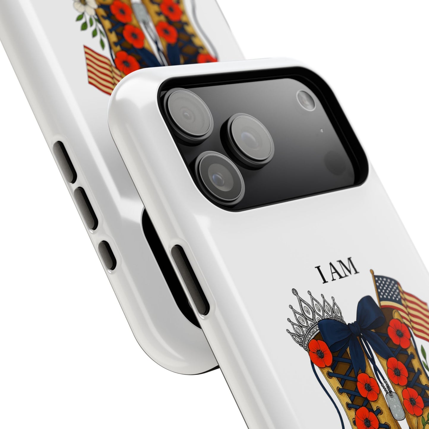 Woman Veteran Patriotic Phone Case Tribute Gift for Military Women who served