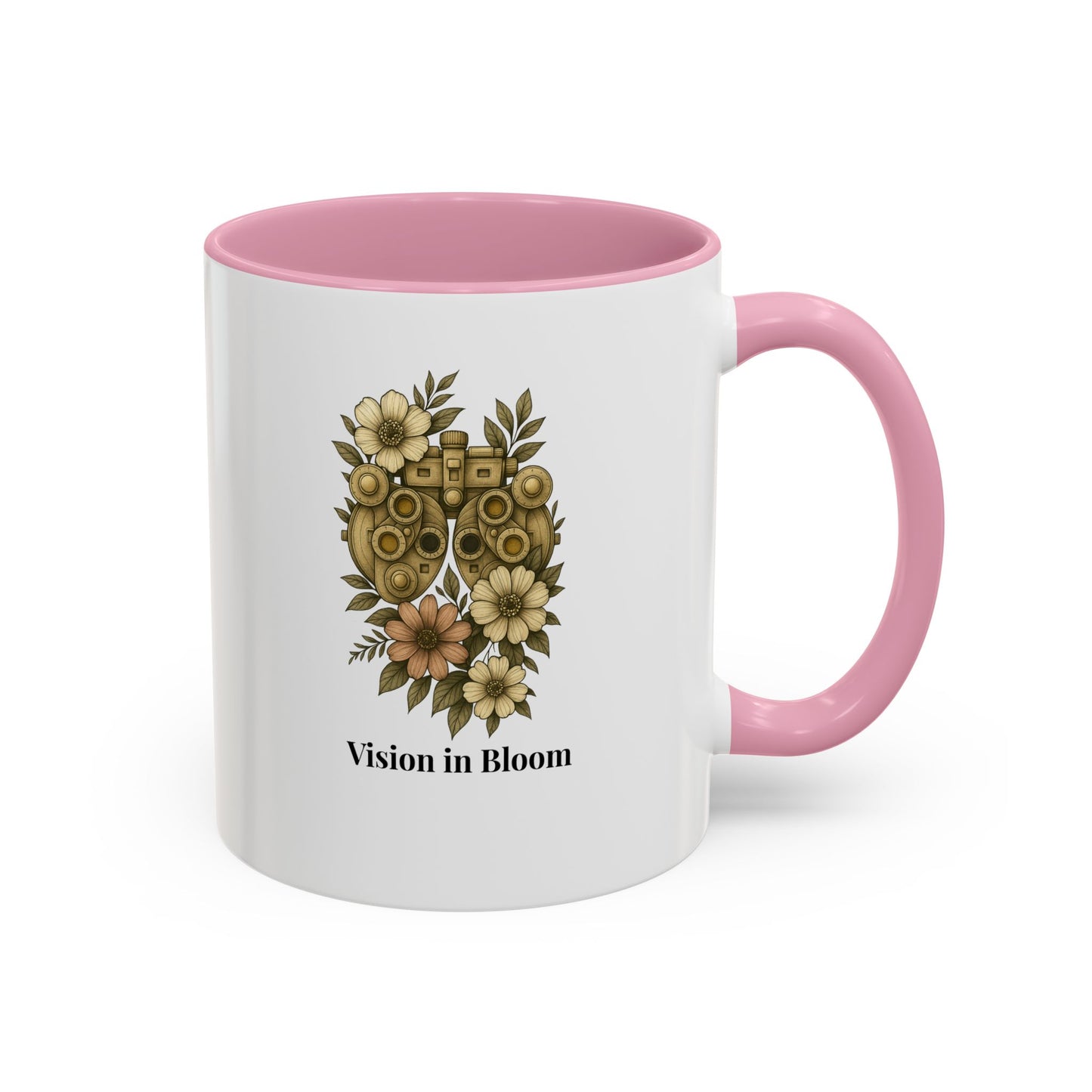 Vision in Bloom Colorful Mug, Eye Health Professional Gift, Optometry & Ophthalmology Gift, 11oz, 15oz