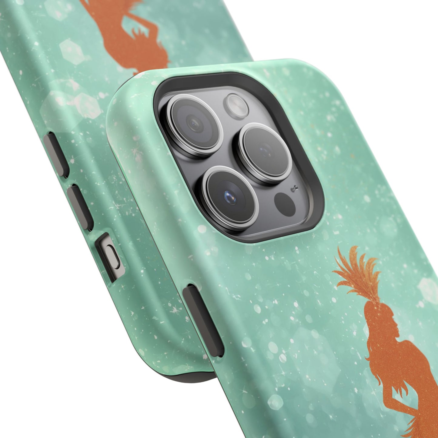 Phone Case, Sparkling Showgirl Silhouette Impact-Resistant Case, Fashion Lovers Gift, Birthday Holiday Glamorous Accessories, Cute Phone