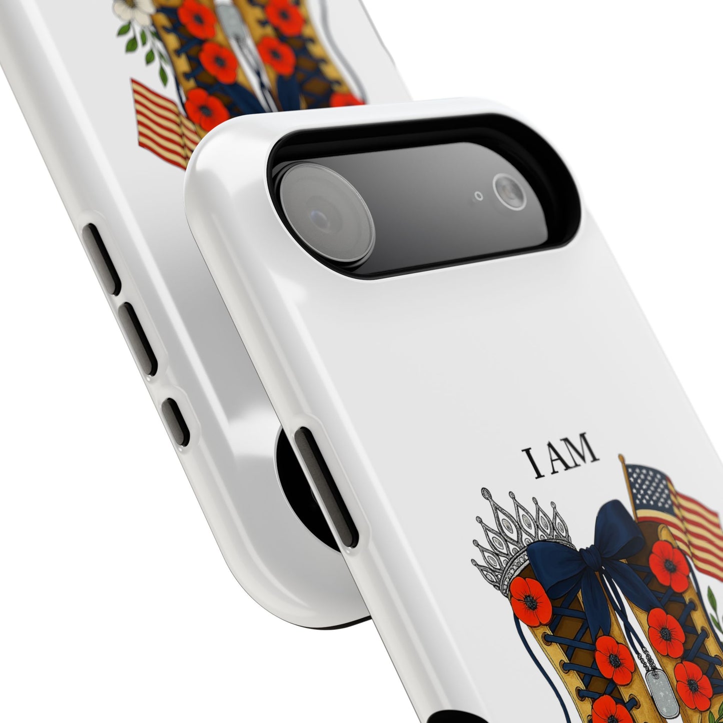 Woman Veteran Patriotic Phone Case Tribute Gift for Military Women who served