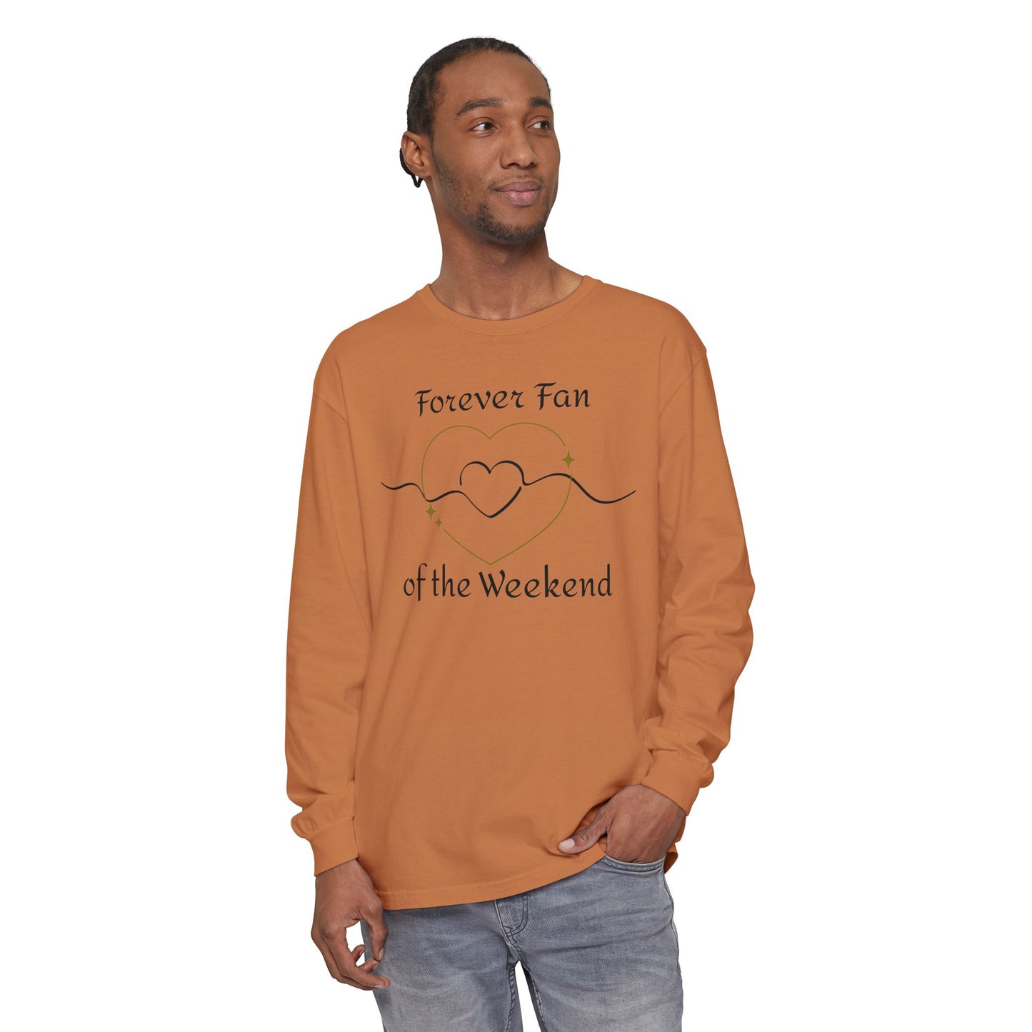 Weekend Lover Long Sleeve T-Shirt, Relaxed Fit Comfort Colors Tee, Unisex Gift, Cozy Wearable Art, Gender-Neutral Top, Fan of Weekends Shirt