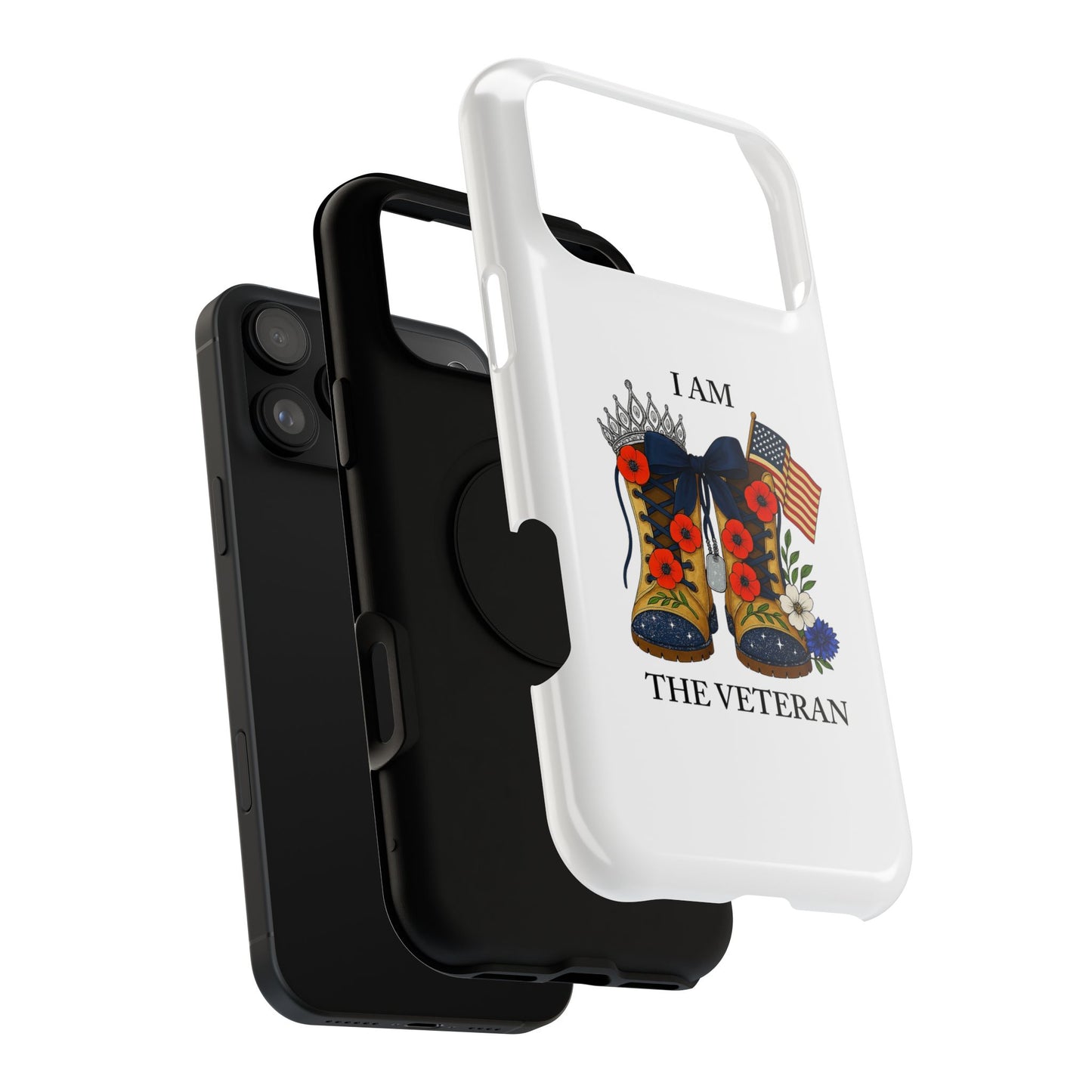 Woman Veteran Patriotic Phone Case Tribute Gift for Military Women who served