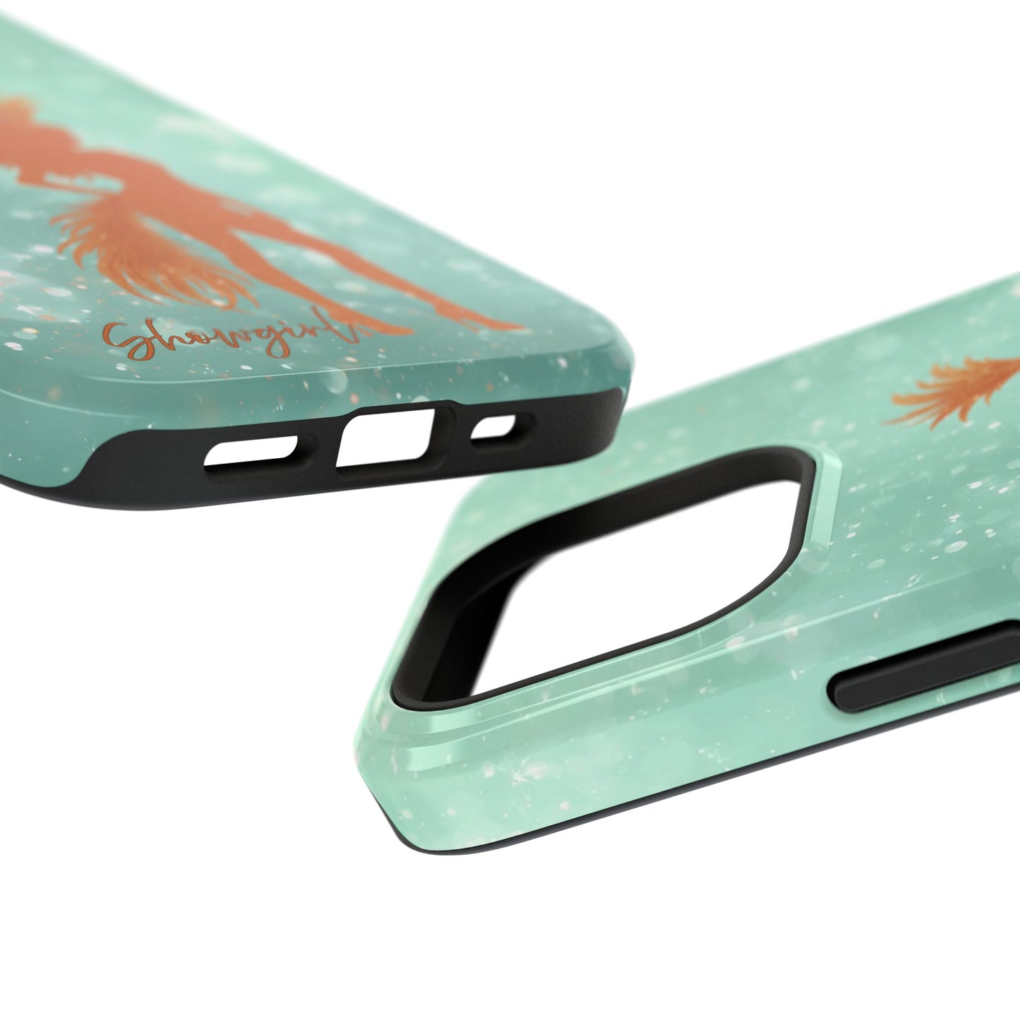 Phone Case, Sparkling Showgirl Silhouette Impact-Resistant Case, Fashion Lovers Gift, Birthday Holiday Glamorous Accessories, Cute Phone