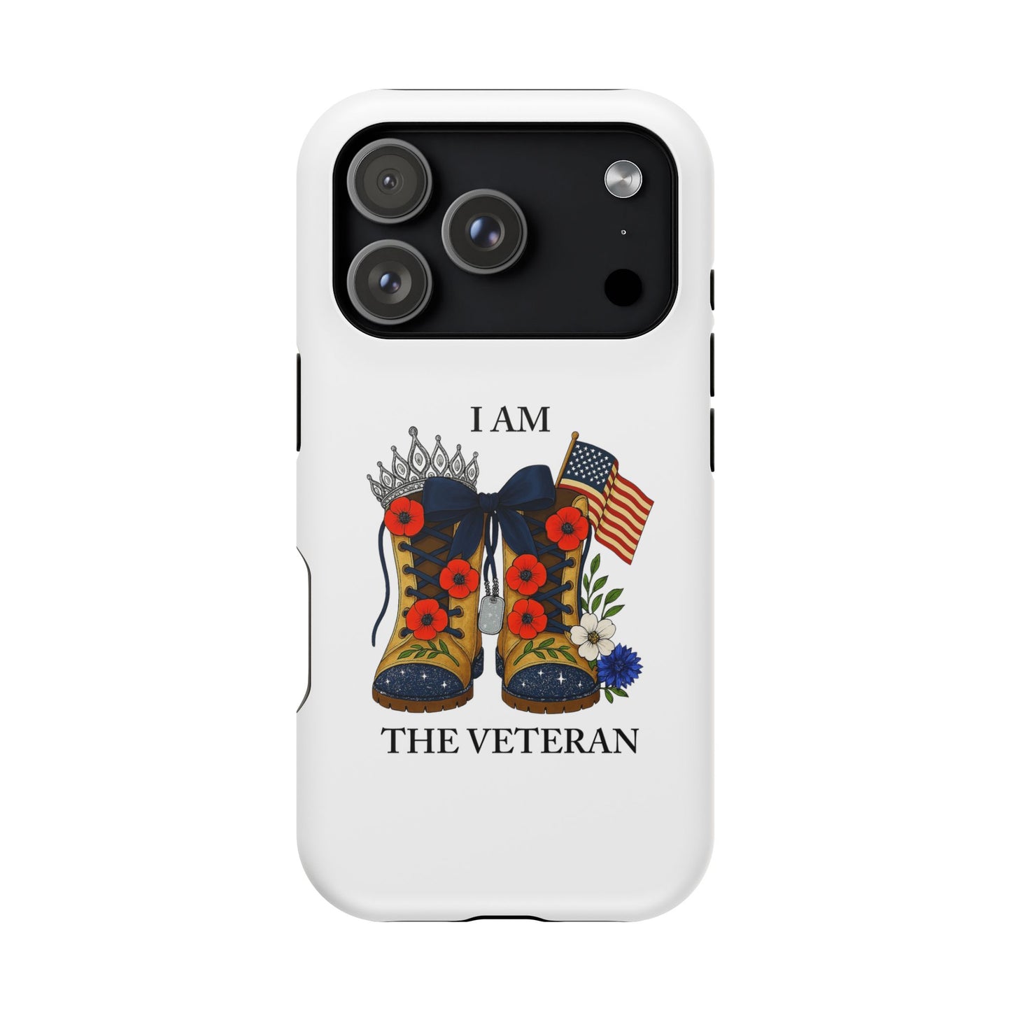 Woman Veteran Patriotic Phone Case Tribute Gift for Military Women who served