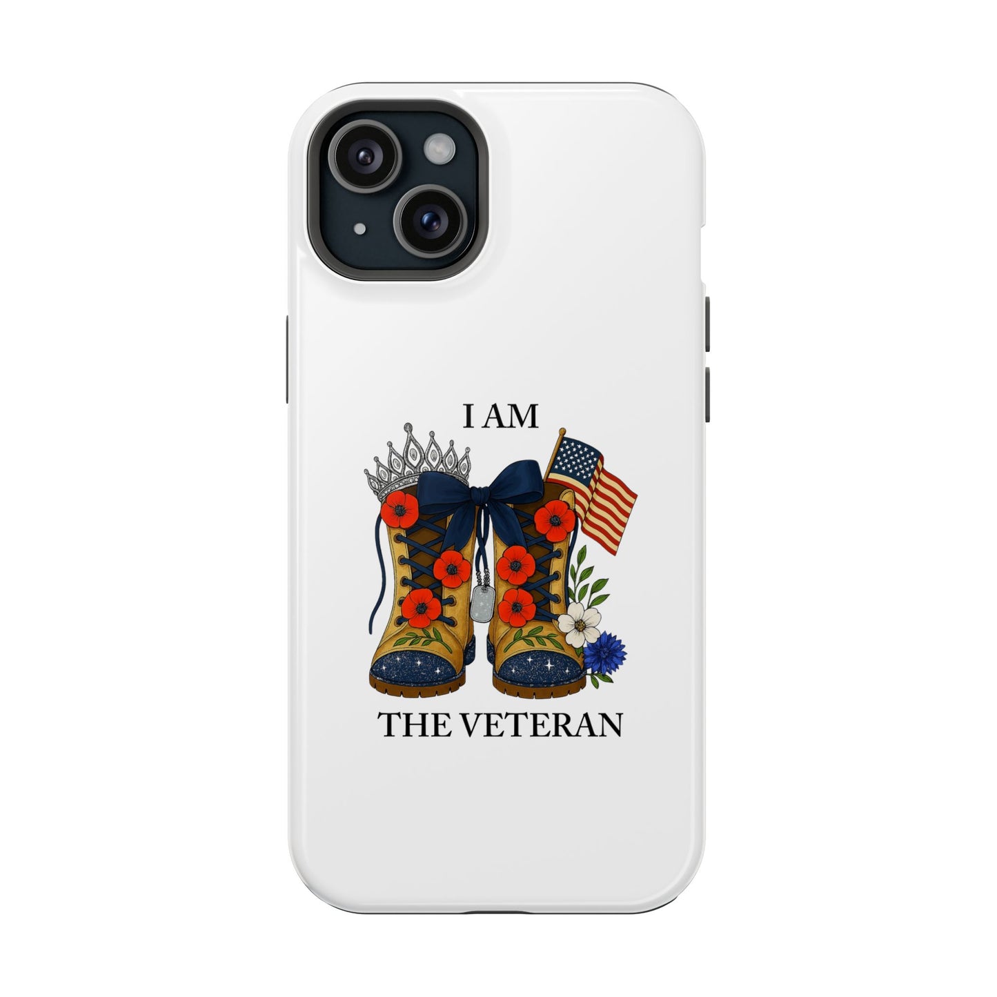 Woman Veteran Patriotic Phone Case Tribute Gift for Military Women who served