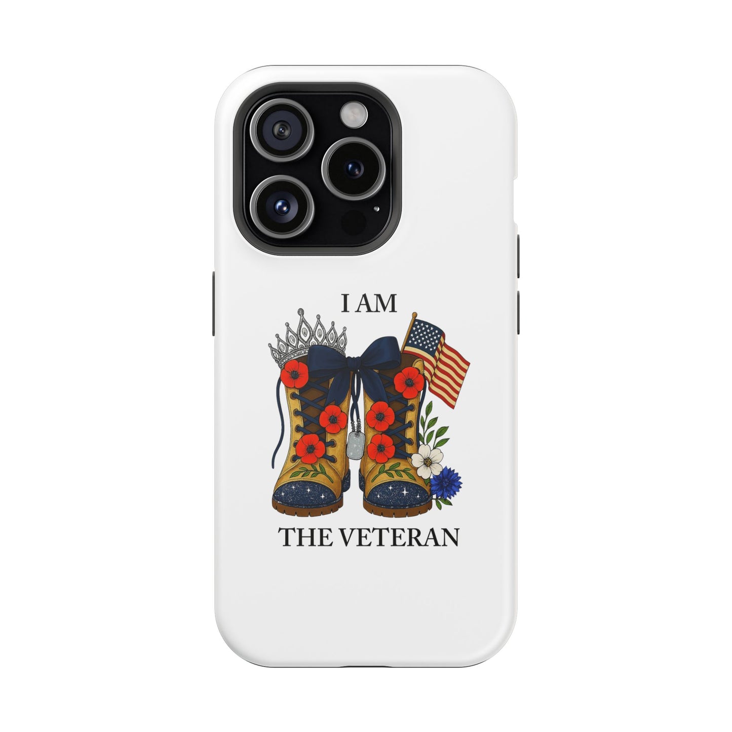Woman Veteran Patriotic Phone Case Tribute Gift for Military Women who served