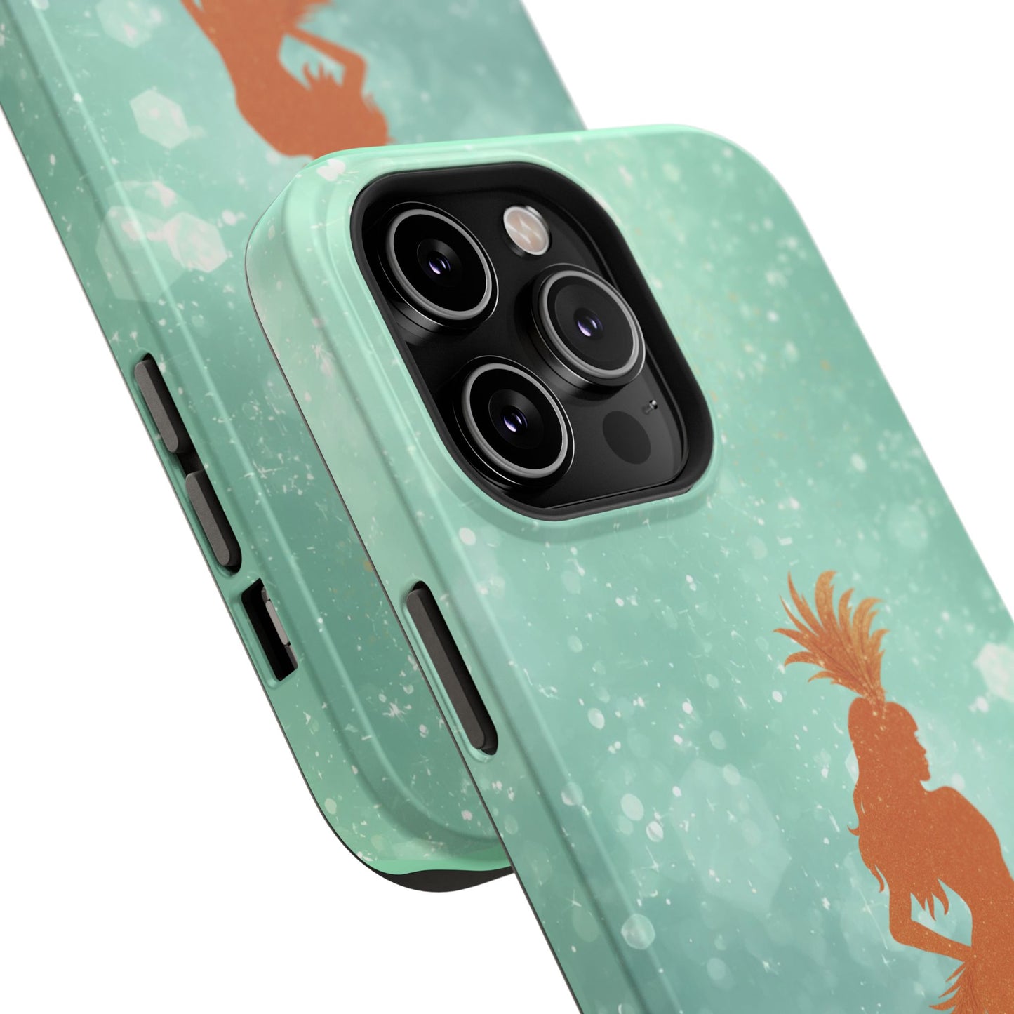 Phone Case, Sparkling Showgirl Silhouette Impact-Resistant Case, Fashion Lovers Gift, Birthday Holiday Glamorous Accessories, Cute Phone