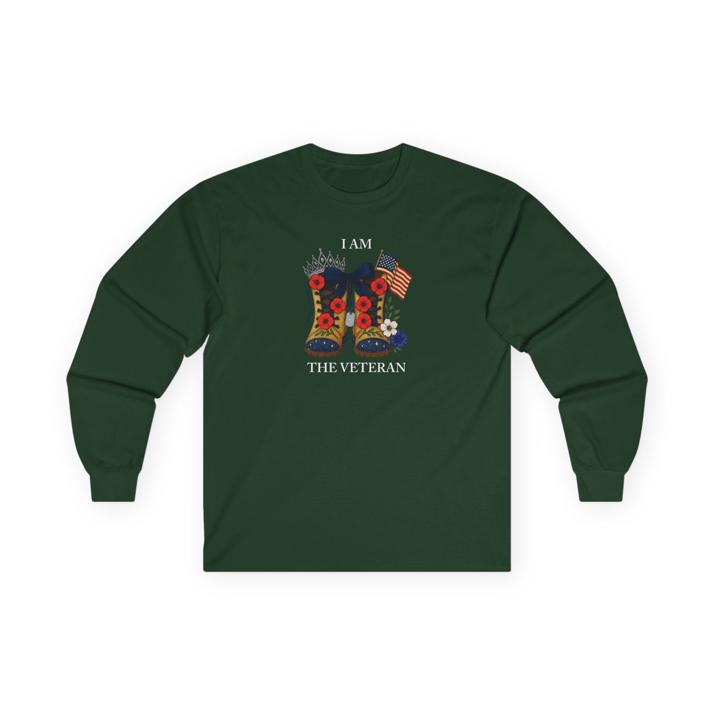 Women Veterans Long Sleeve Tee Patriotic Military Appreciation Gift