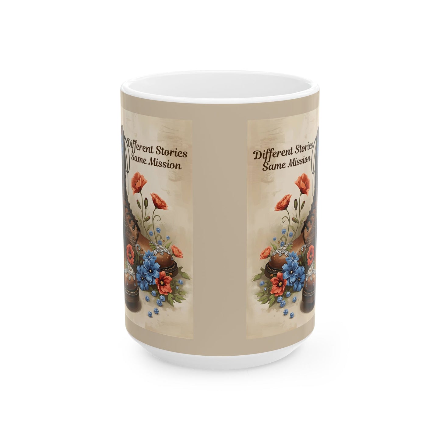 Woman Veterans Honor Ceramic Mug, Veterans Day Gift, Military Tribute Coffee Cup, Support Her Service Tea Mug, Patriotic Soldier Gift