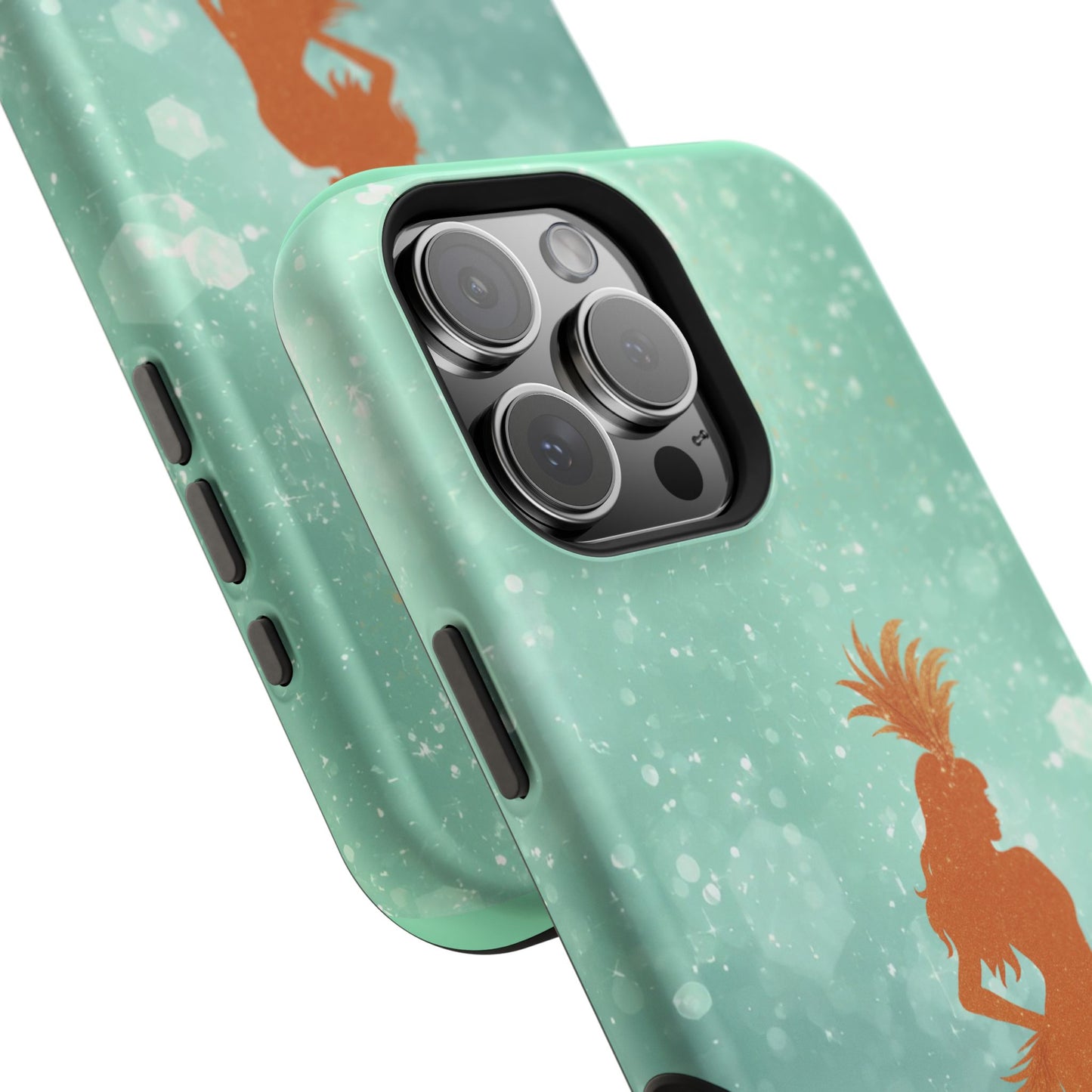 Phone Case, Sparkling Showgirl Silhouette Impact-Resistant Case, Fashion Lovers Gift, Birthday Holiday Glamorous Accessories, Cute Phone