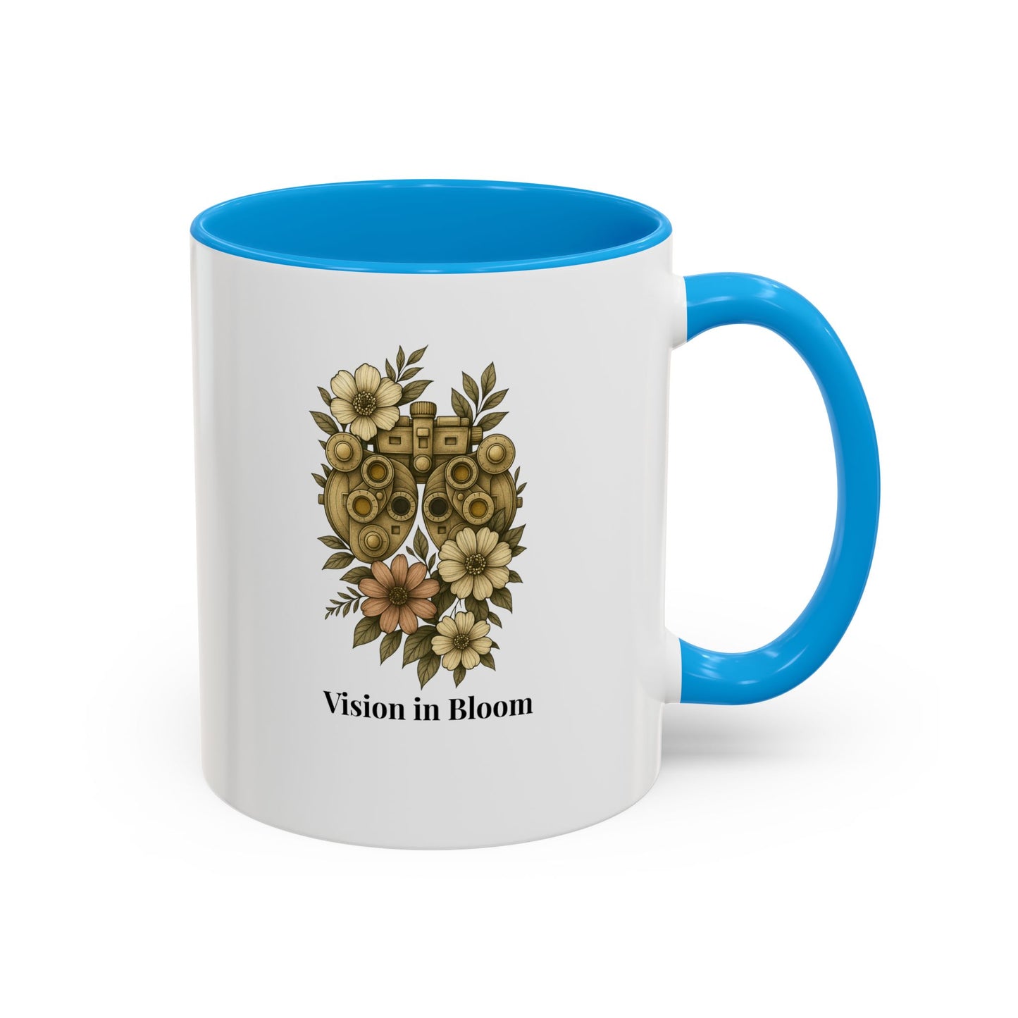Vision in Bloom Colorful Mug, Eye Health Professional Gift, Optometry & Ophthalmology Gift, 11oz, 15oz