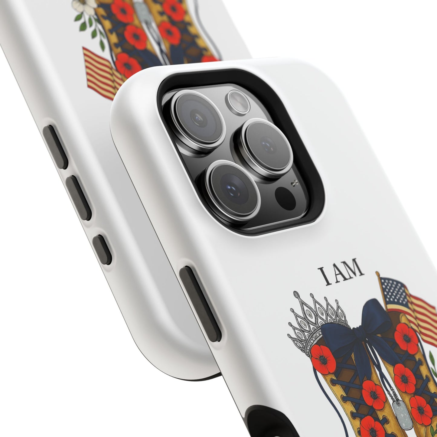 Woman Veteran Patriotic Phone Case Tribute Gift for Military Women who served