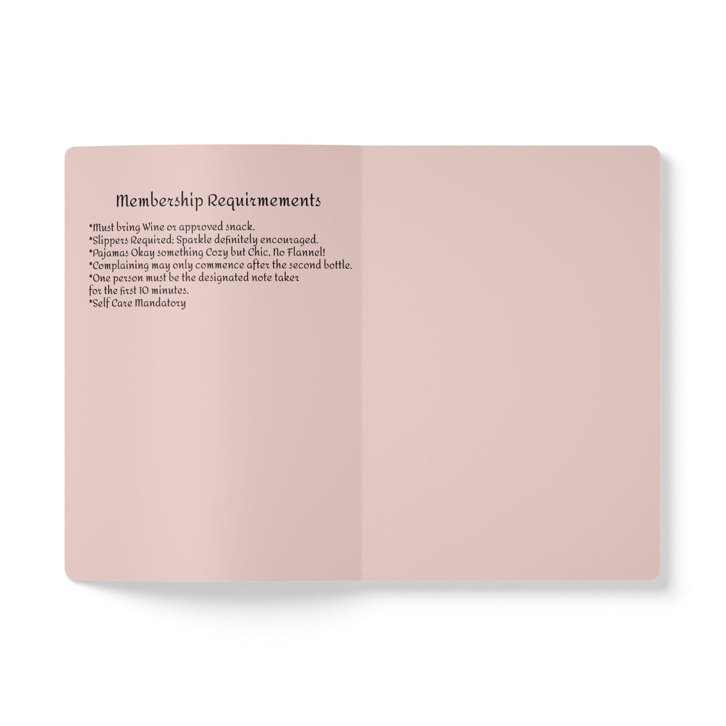 Wine Club Softcover Journal, Wine Tasting Notes, Gift for Wine Enthusiasts, Perfect for Woman's Night Out, Naughty List Design, Notebook,