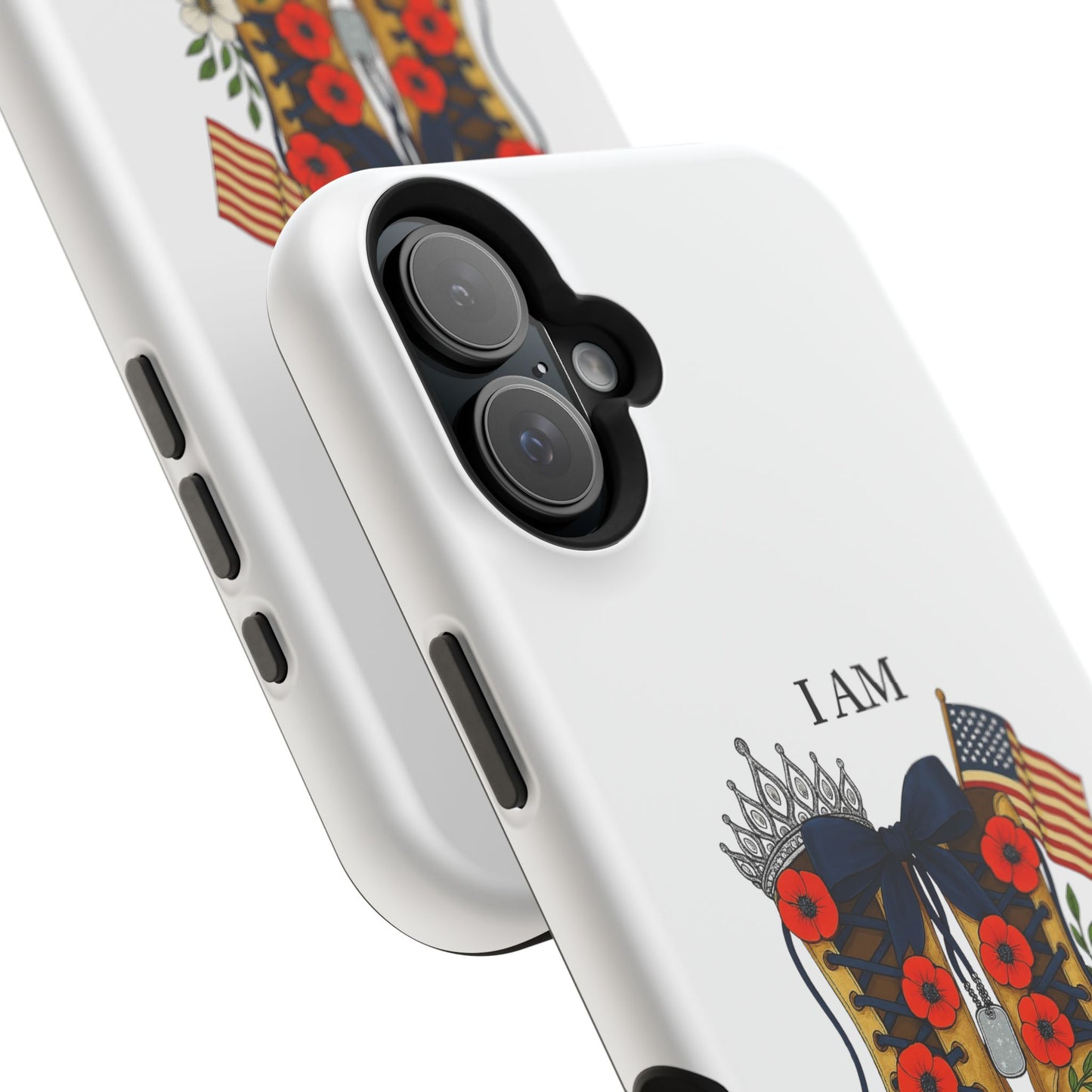 Woman Veteran Patriotic Phone Case Tribute Gift for Military Women who served