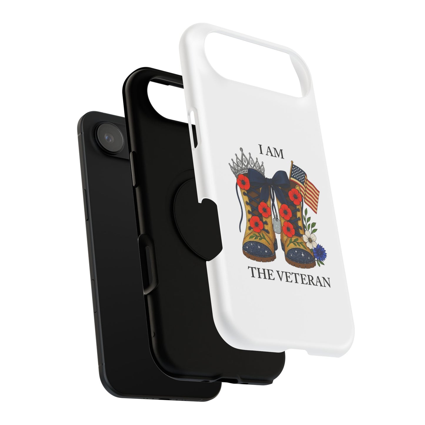 Woman Veteran Patriotic Phone Case Tribute Gift for Military Women who served