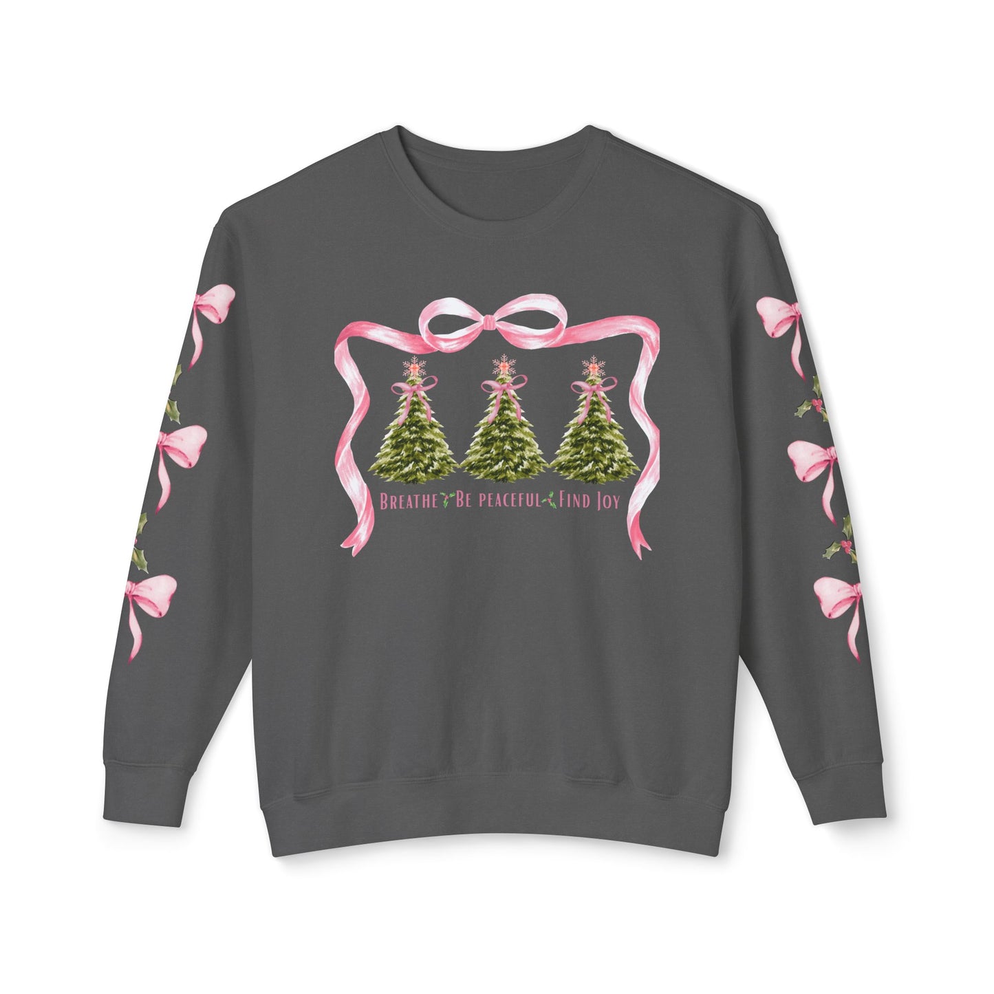 Christmas Tree Holiday Sweatshirt Self Care Apparel Gift Idea for Her
