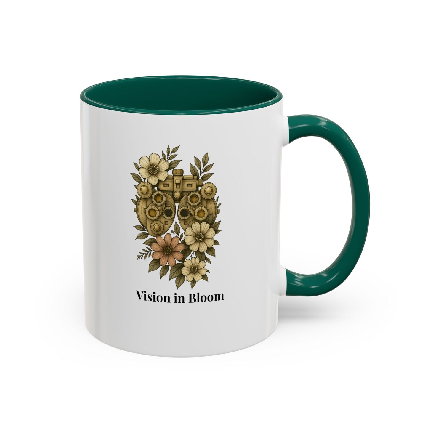 Vision in Bloom Colorful Mug, Eye Health Professional Gift, Optometry & Ophthalmology Gift, 11oz, 15oz