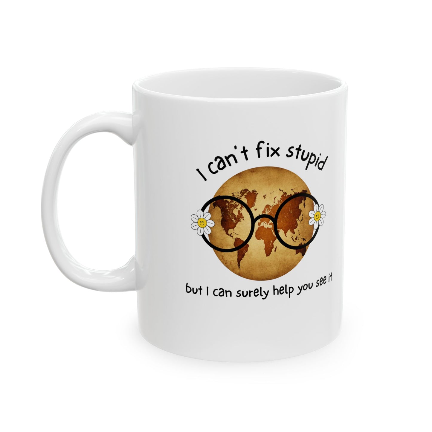 Funny Ceramic Mug with Playful Quote, Funny Eye Doctor Mug, Gift for Coffee Lovers, Office Humor Mug, Perfect for Birthdays