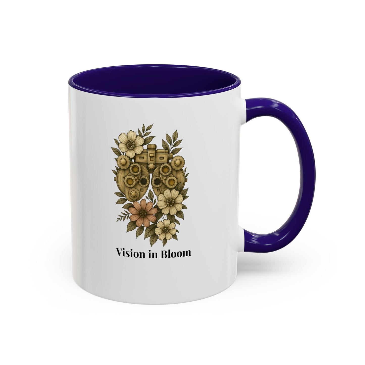 Vision in Bloom Colorful Mug, Eye Health Professional Gift, Optometry & Ophthalmology Gift, 11oz, 15oz