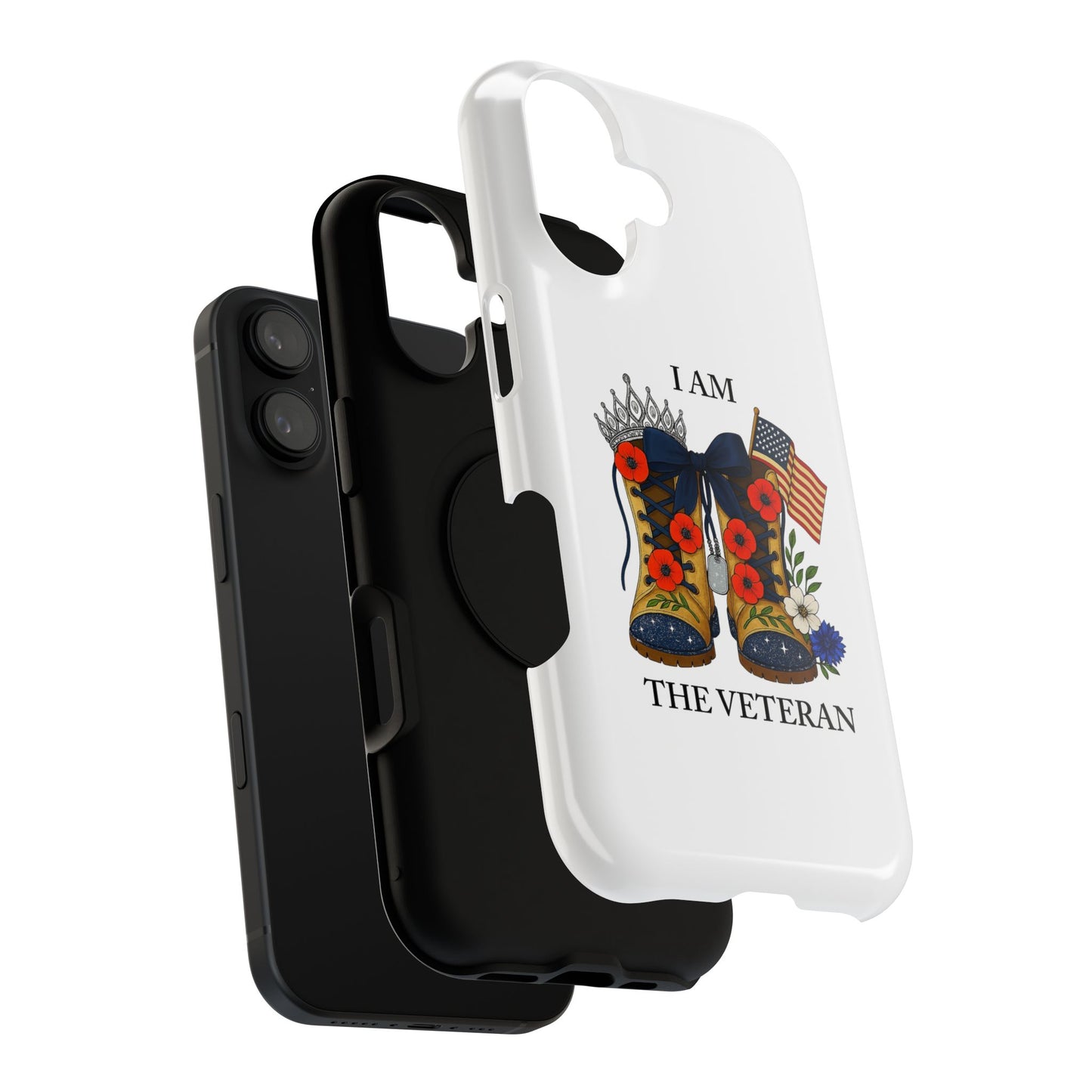 Woman Veteran Patriotic Phone Case Tribute Gift for Military Women who served