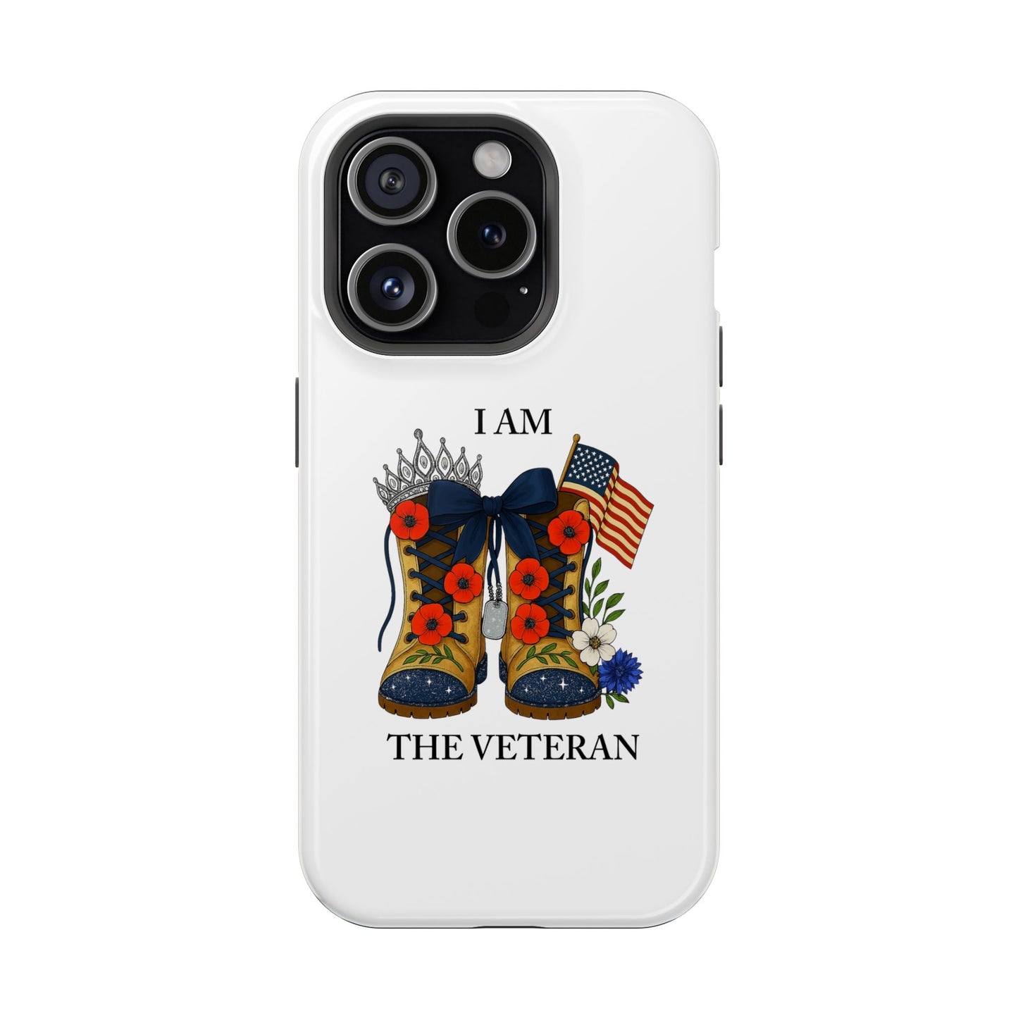Woman Veteran Patriotic Phone Case Tribute Gift for Military Women who served