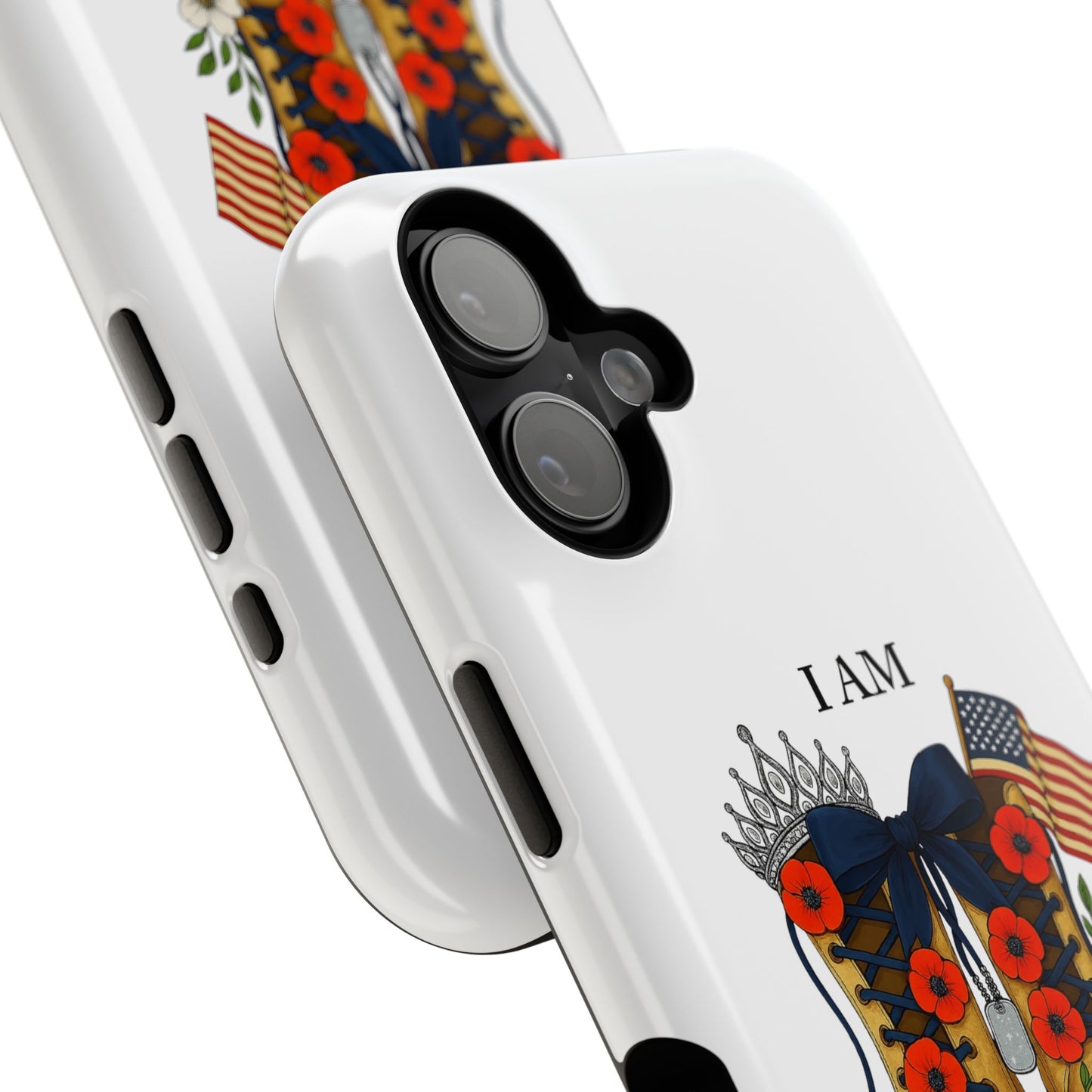 Woman Veteran Patriotic Phone Case Tribute Gift for Military Women who served