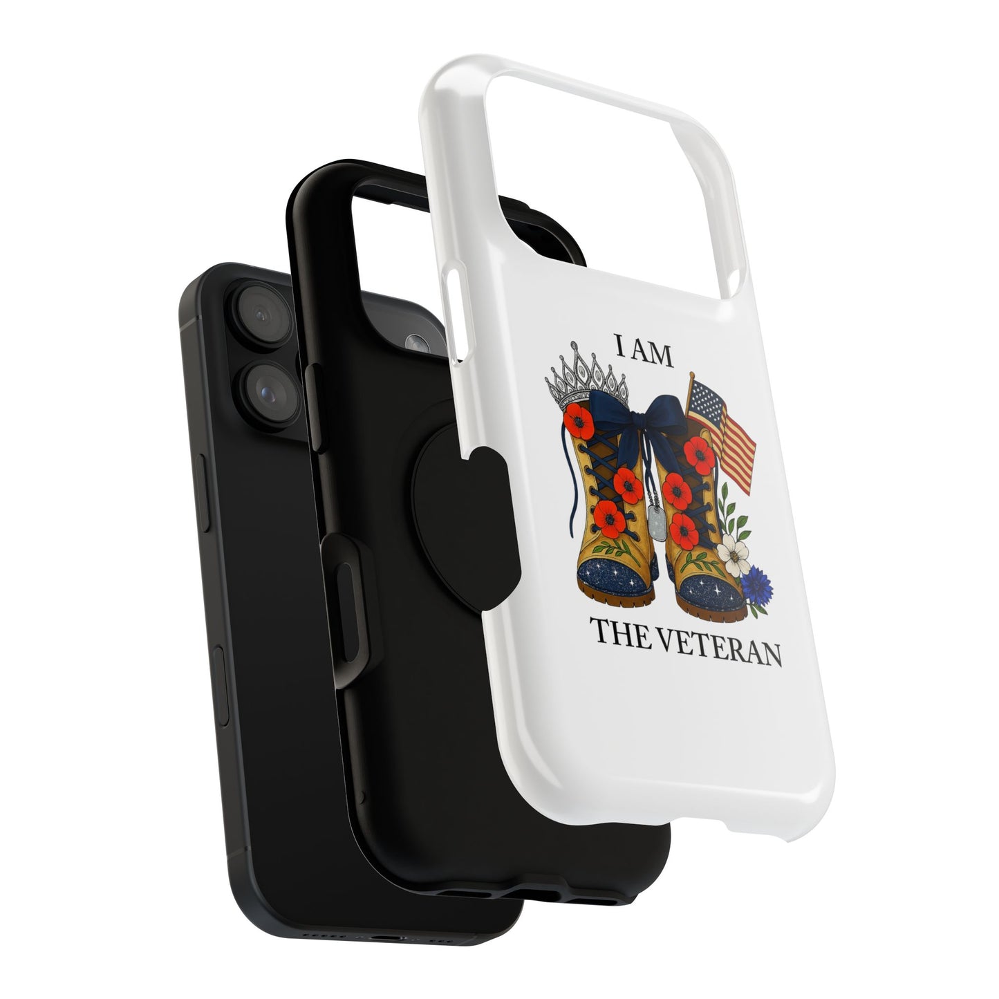 Woman Veteran Patriotic Phone Case Tribute Gift for Military Women who served
