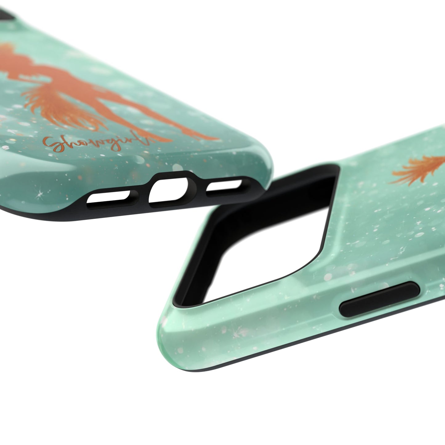 Phone Case, Sparkling Showgirl Silhouette Impact-Resistant Case, Fashion Lovers Gift, Birthday Holiday Glamorous Accessories, Cute Phone