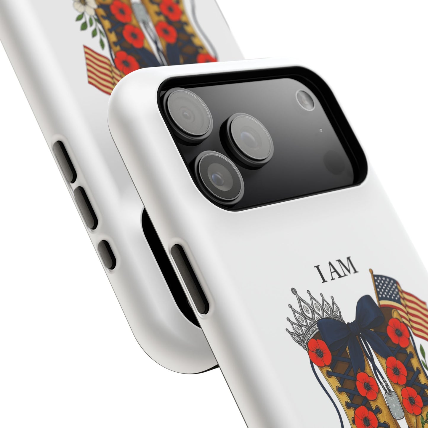 Woman Veteran Patriotic Phone Case Tribute Gift for Military Women who served