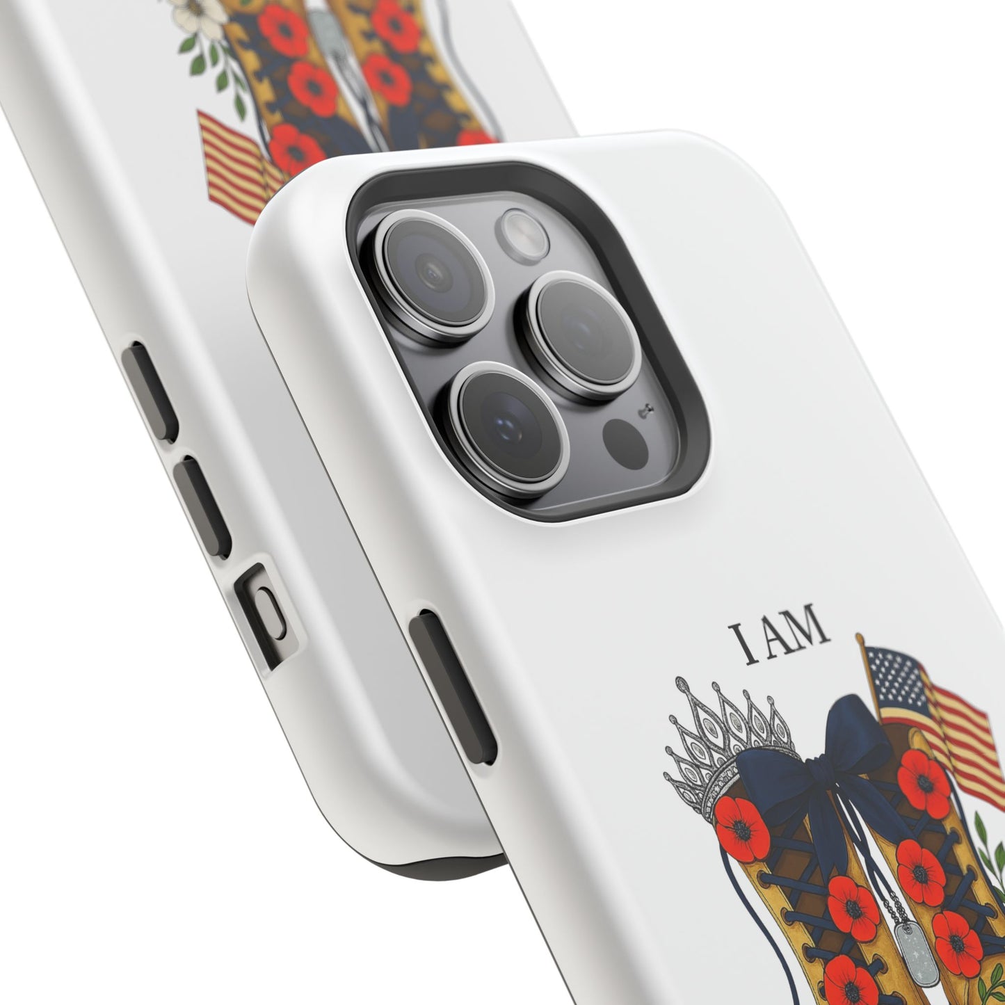 Woman Veteran Patriotic Phone Case Tribute Gift for Military Women who served