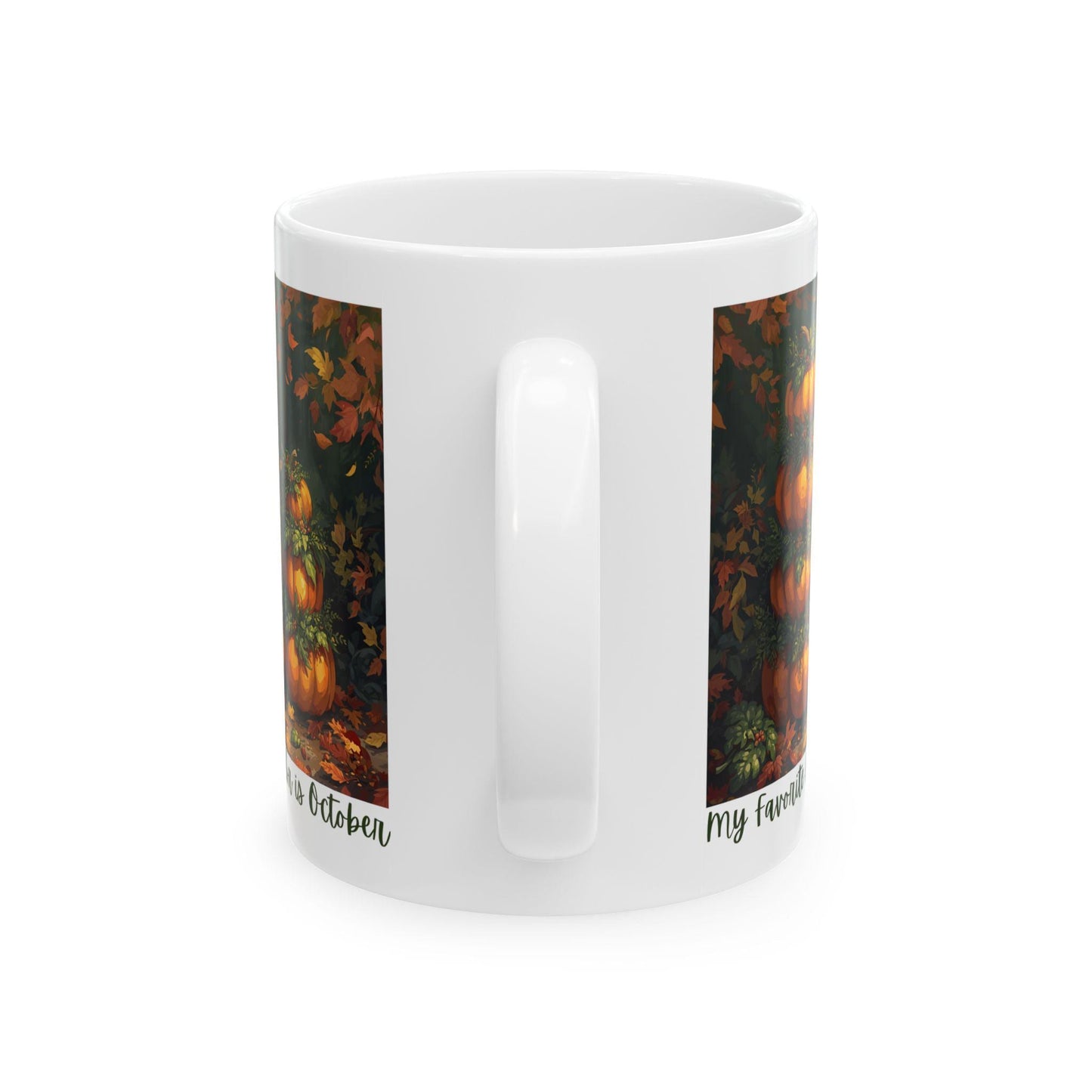 Festive Pumpkin Harvest Ceramic Mug, Fall Coffee Cup, Autumn Decor, Halloween Drinkware, Thanksgiving Gift