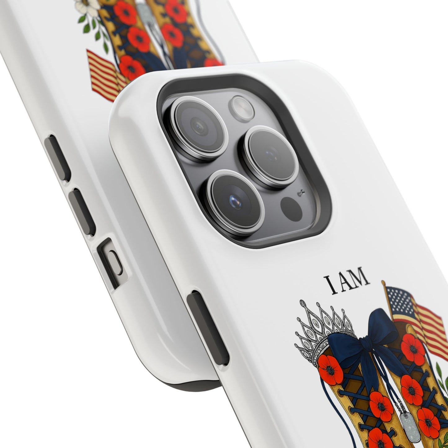 Woman Veteran Patriotic Phone Case Tribute Gift for Military Women who served