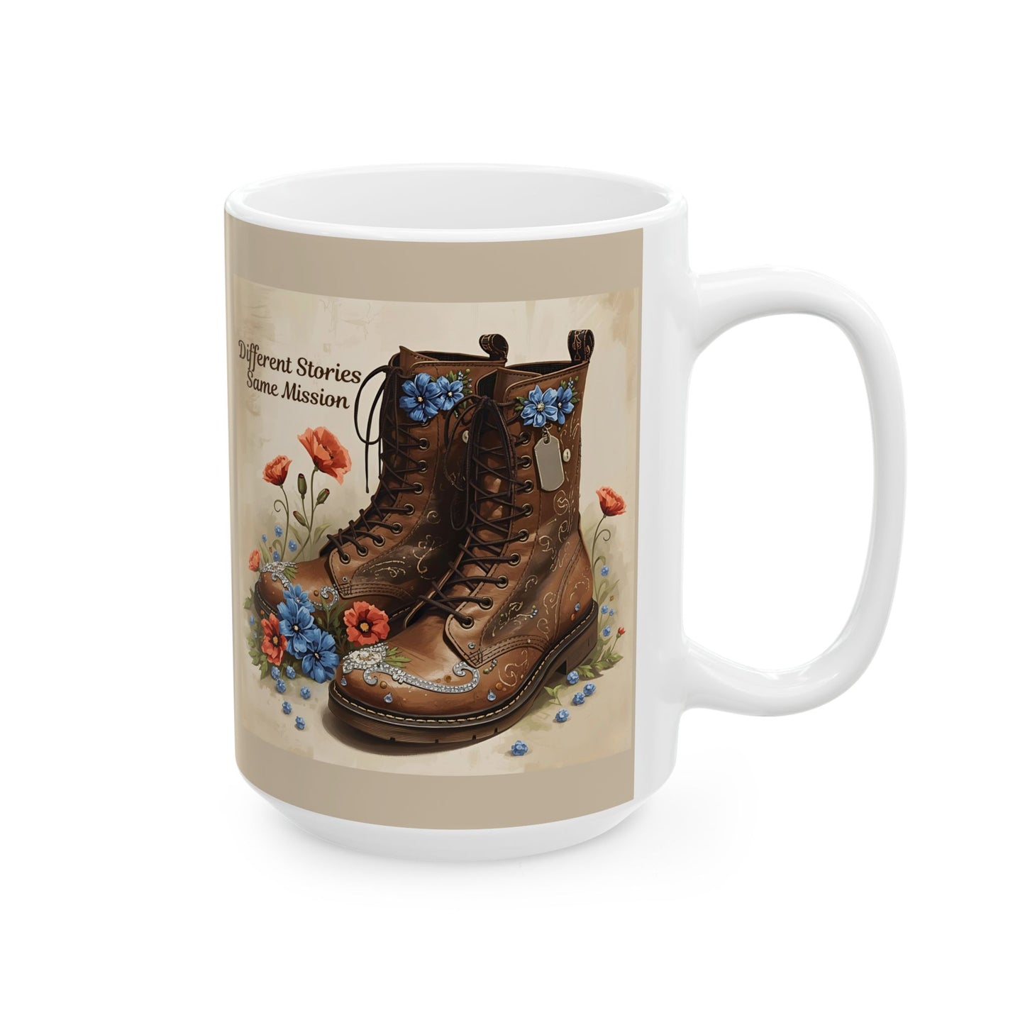 Woman Veterans Honor Ceramic Mug, Veterans Day Gift, Military Tribute Coffee Cup, Support Her Service Tea Mug, Patriotic Soldier Gift