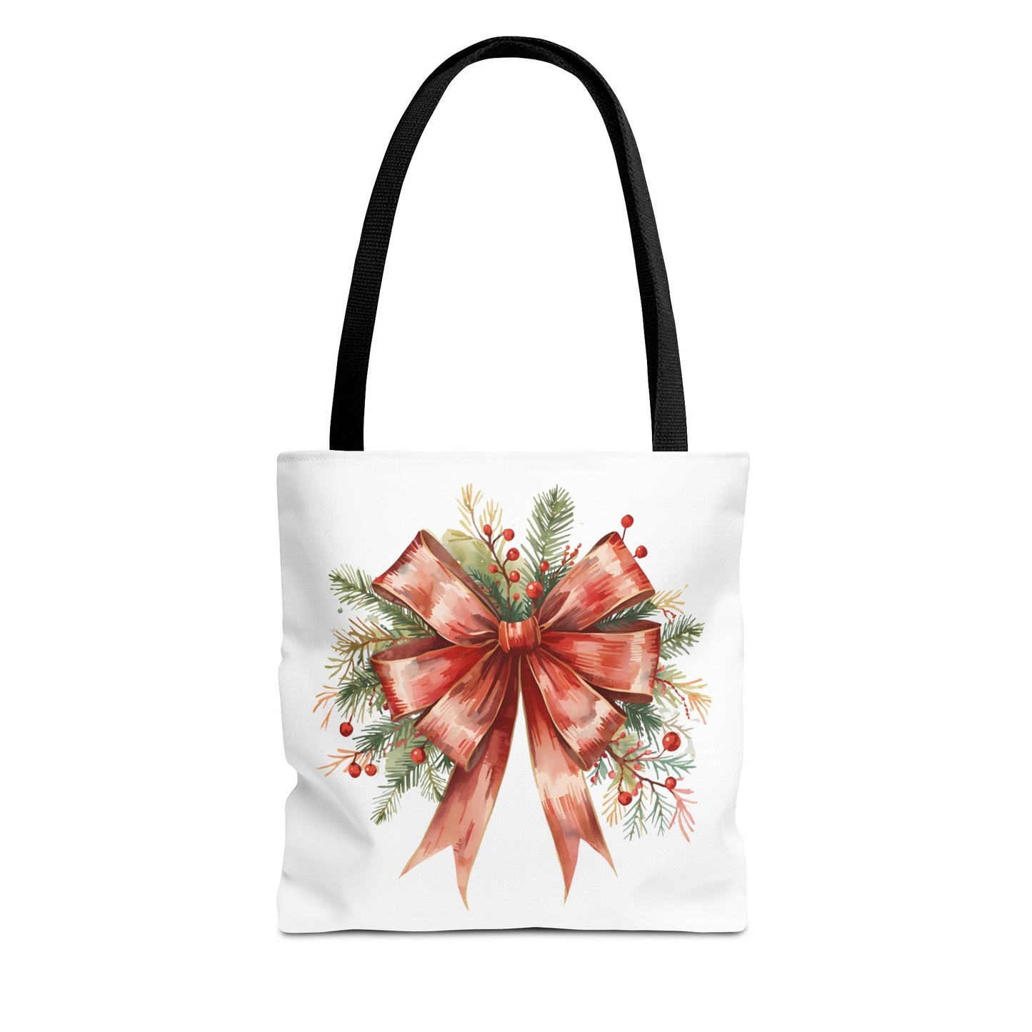 Vintage Red Bow Tote Bag, Coquette-Inspired Holiday Shopper, Elegant Reusable Gift Bag, Classic Winter Tote, Feminine Everyday Carryall