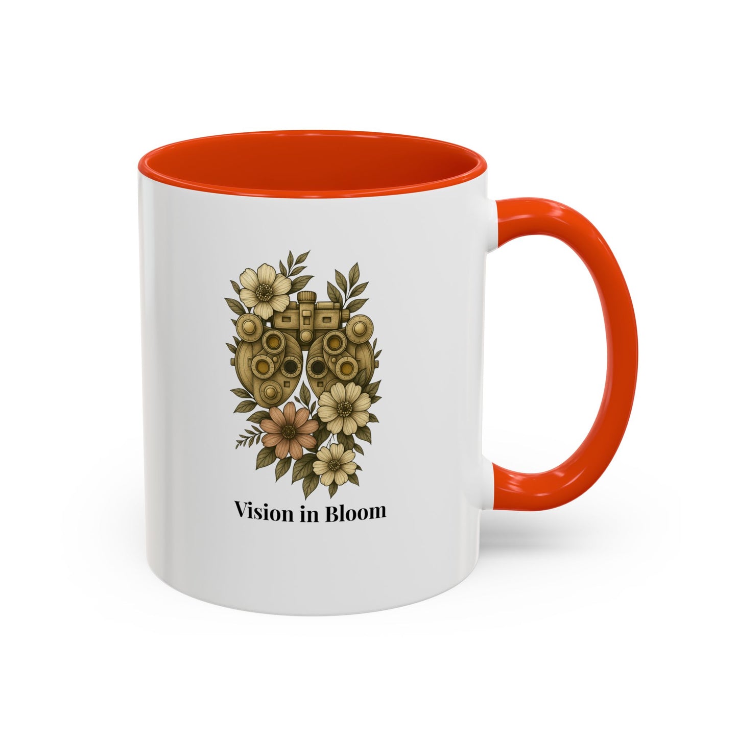 Vision in Bloom Colorful Mug, Eye Health Professional Gift, Optometry & Ophthalmology Gift, 11oz, 15oz