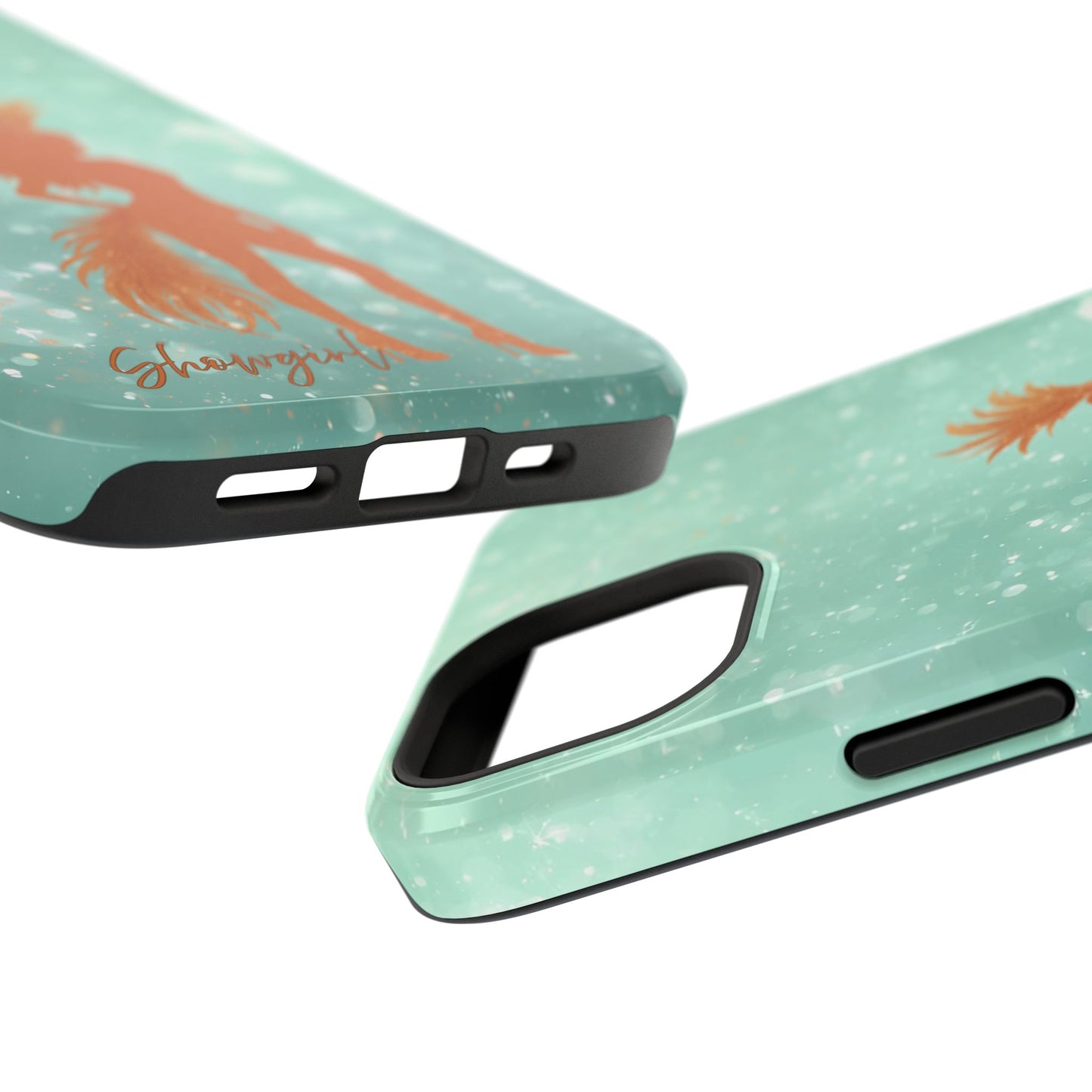 Phone Case, Sparkling Showgirl Silhouette Impact-Resistant Case, Fashion Lovers Gift, Birthday Holiday Glamorous Accessories, Cute Phone